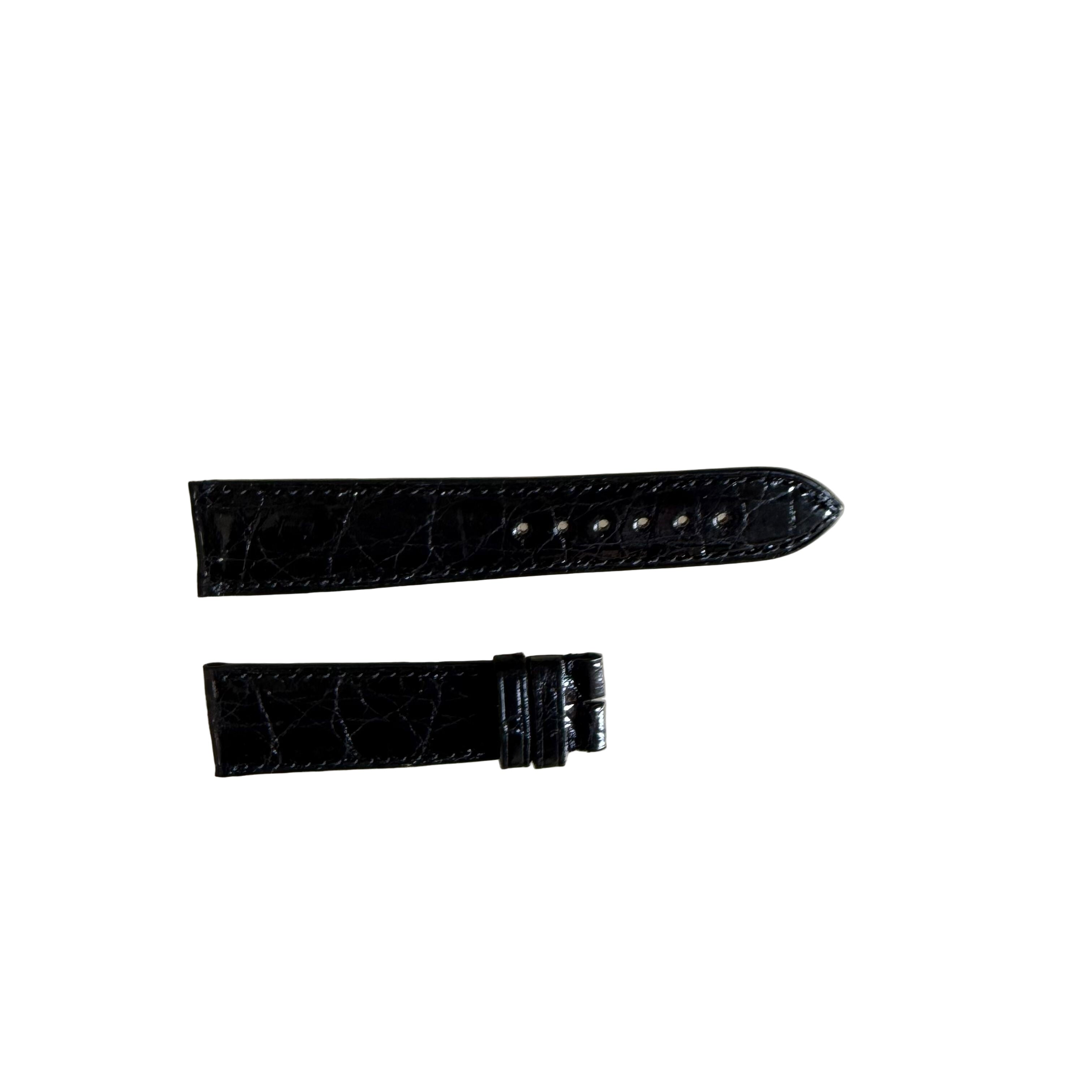 Authentic Breguet Black Crocodile Watch Strap Band 19mm