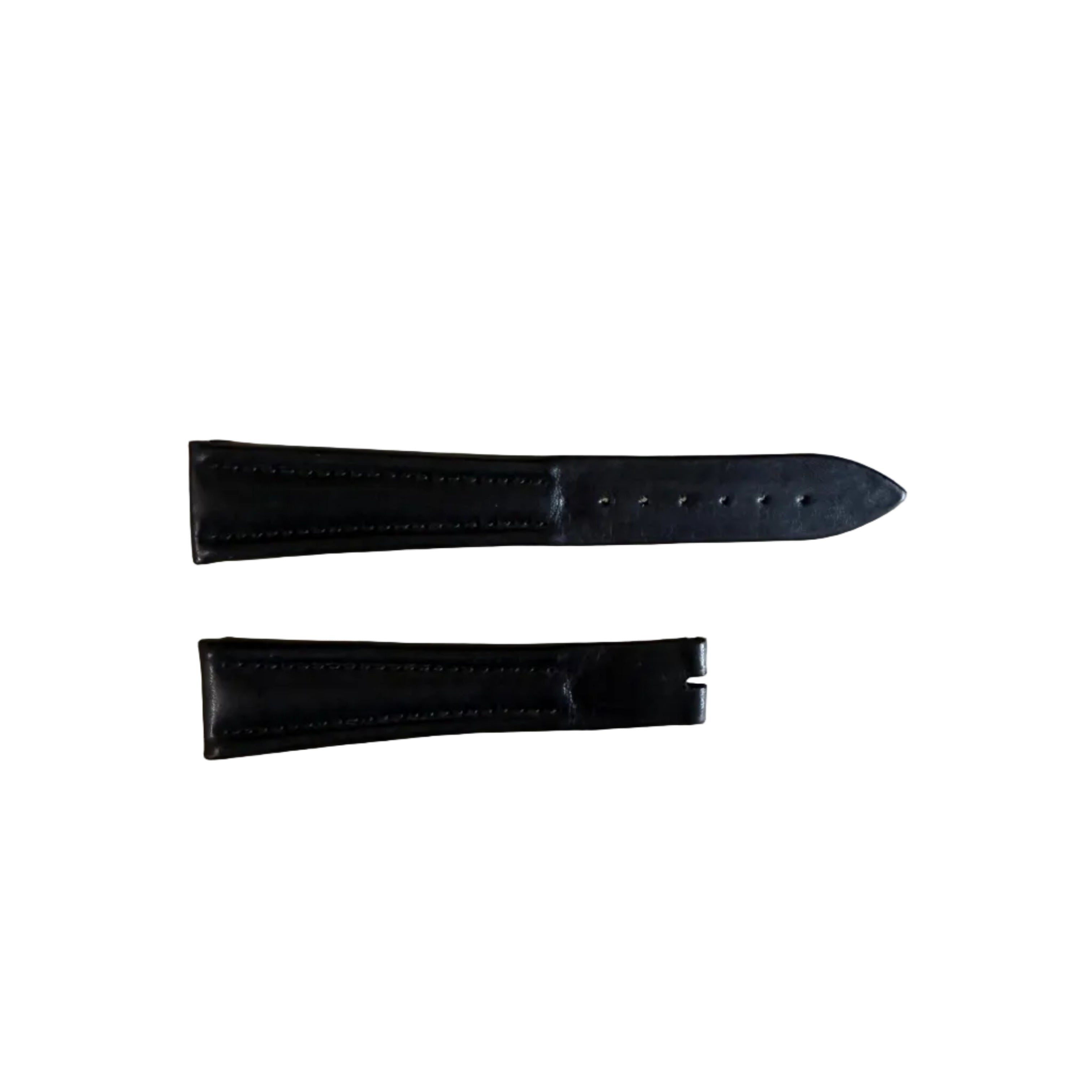 Authentic Breguet Black Leather Watch Band Strap 21mm