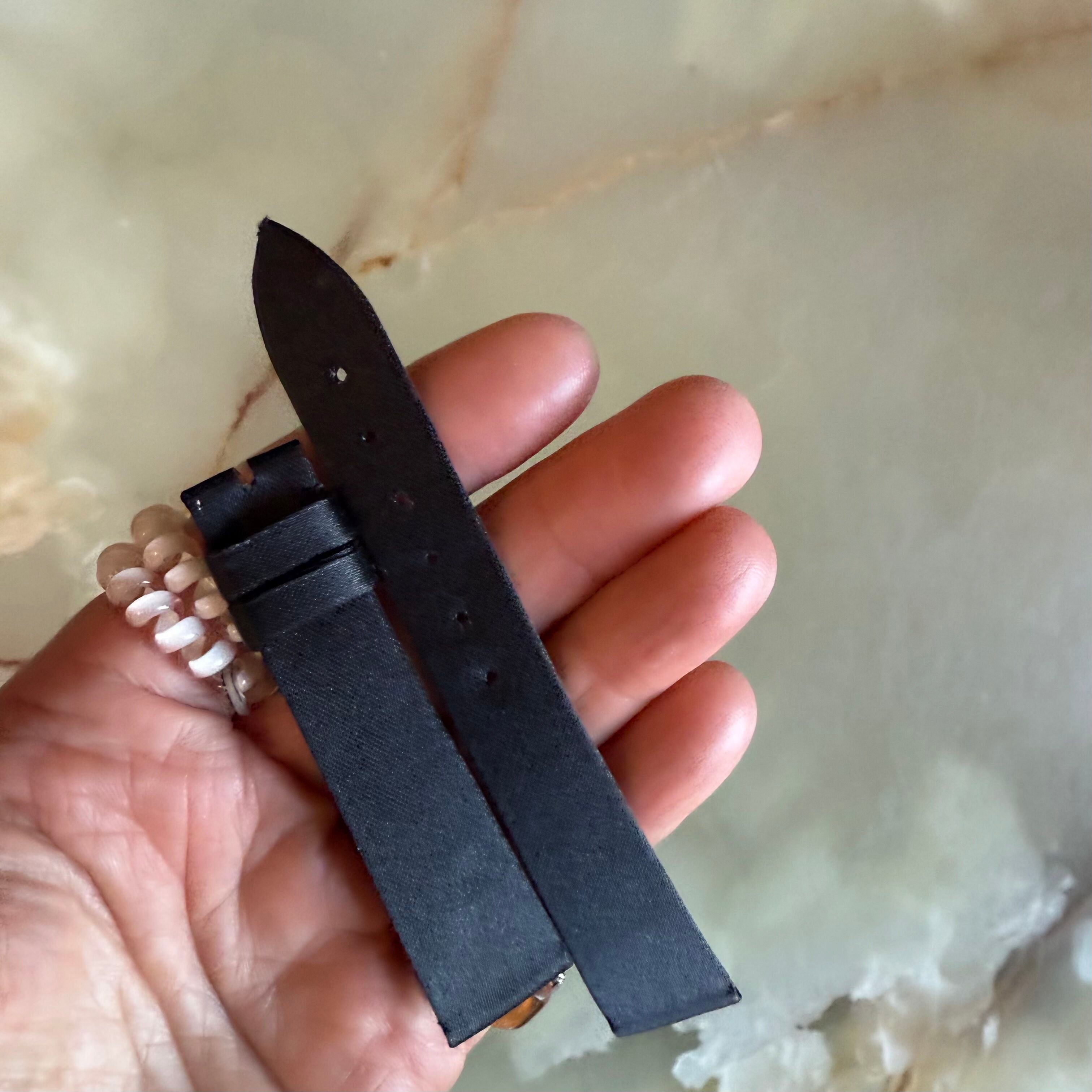 Authentic Breguet Black Satin Watch Strap Band 18mm