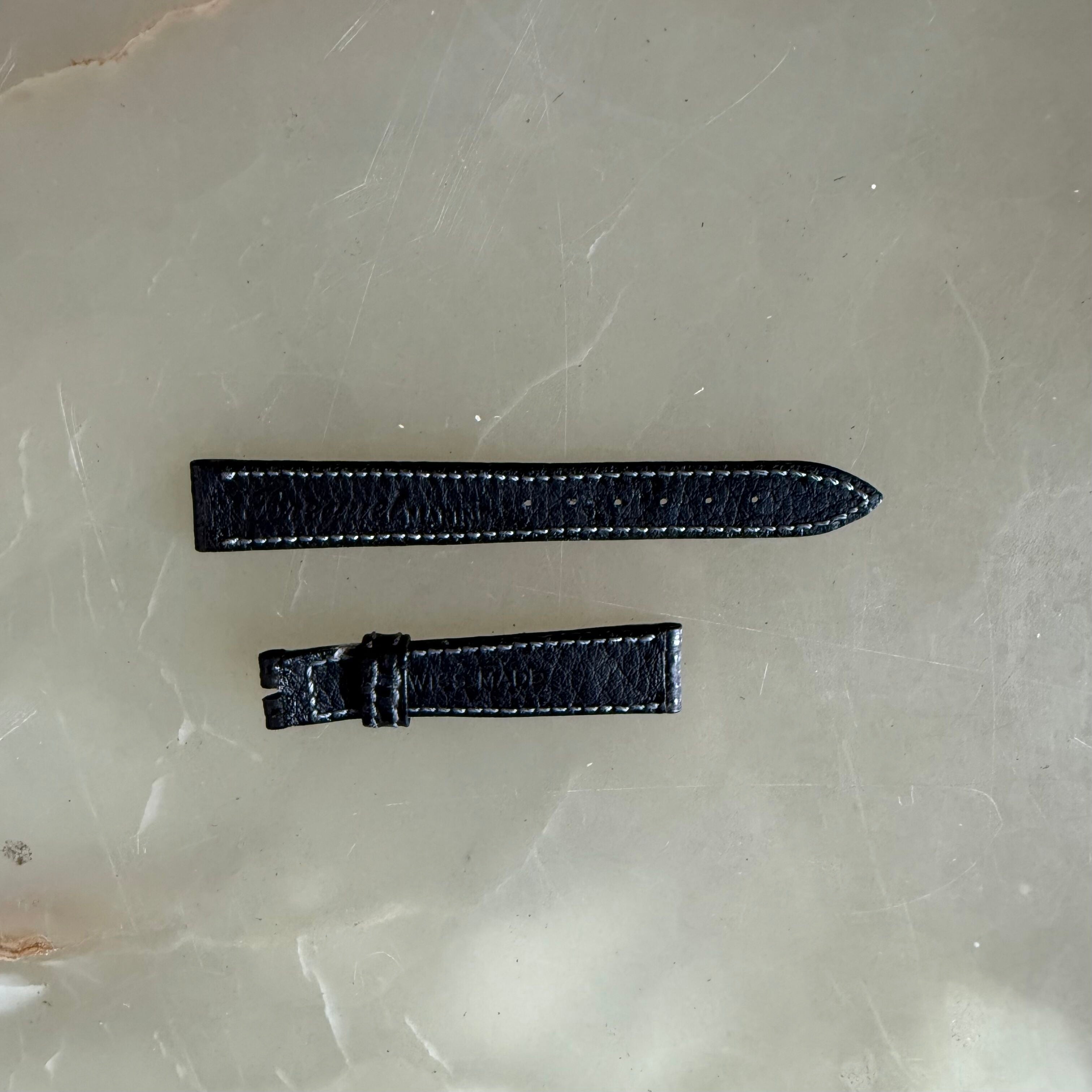 Authentic Breguet Black Shark Watch Strap Band 14mm Padded & Stitched