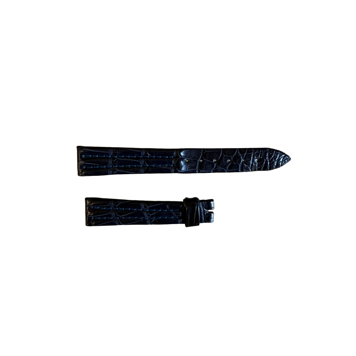 Authentic Breguet Blue Crocodile Watch Strap Band 14mm Padded & Stitched