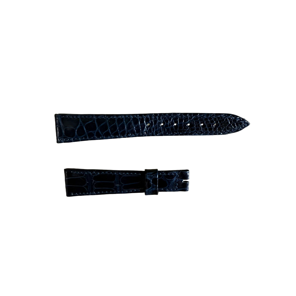 Authentic Breguet Blue Crocodile Watch Strap Band 17mm Padded & Stitched