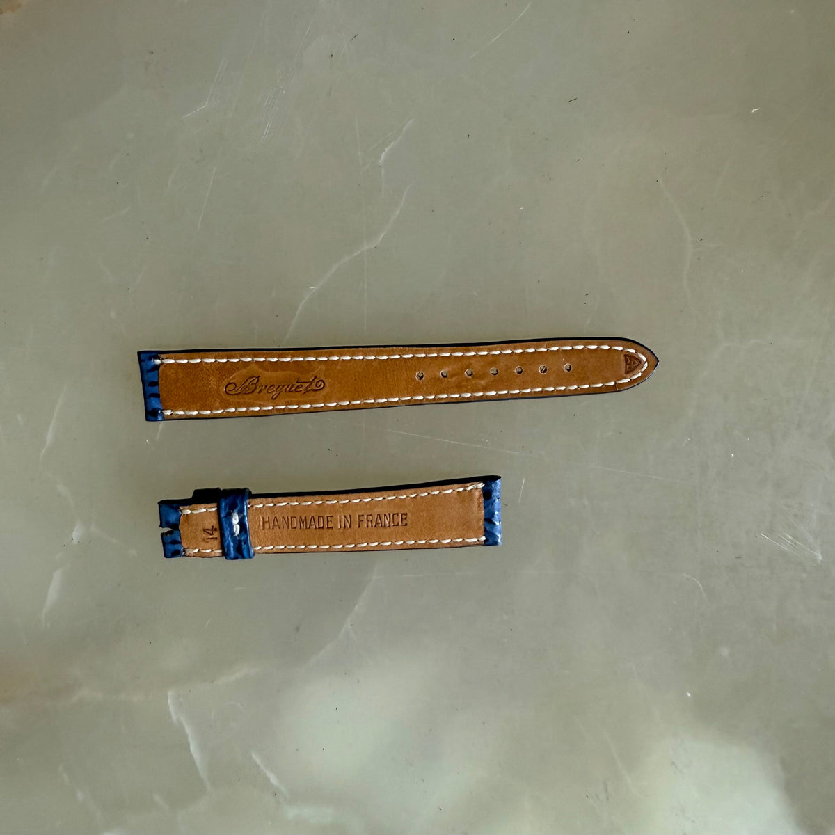 Authentic Breguet Blue Shark Watch Strap Band 14.5mm