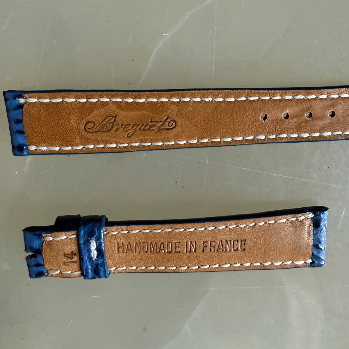 Authentic Breguet Blue Shark Watch Strap Band 14.5mm