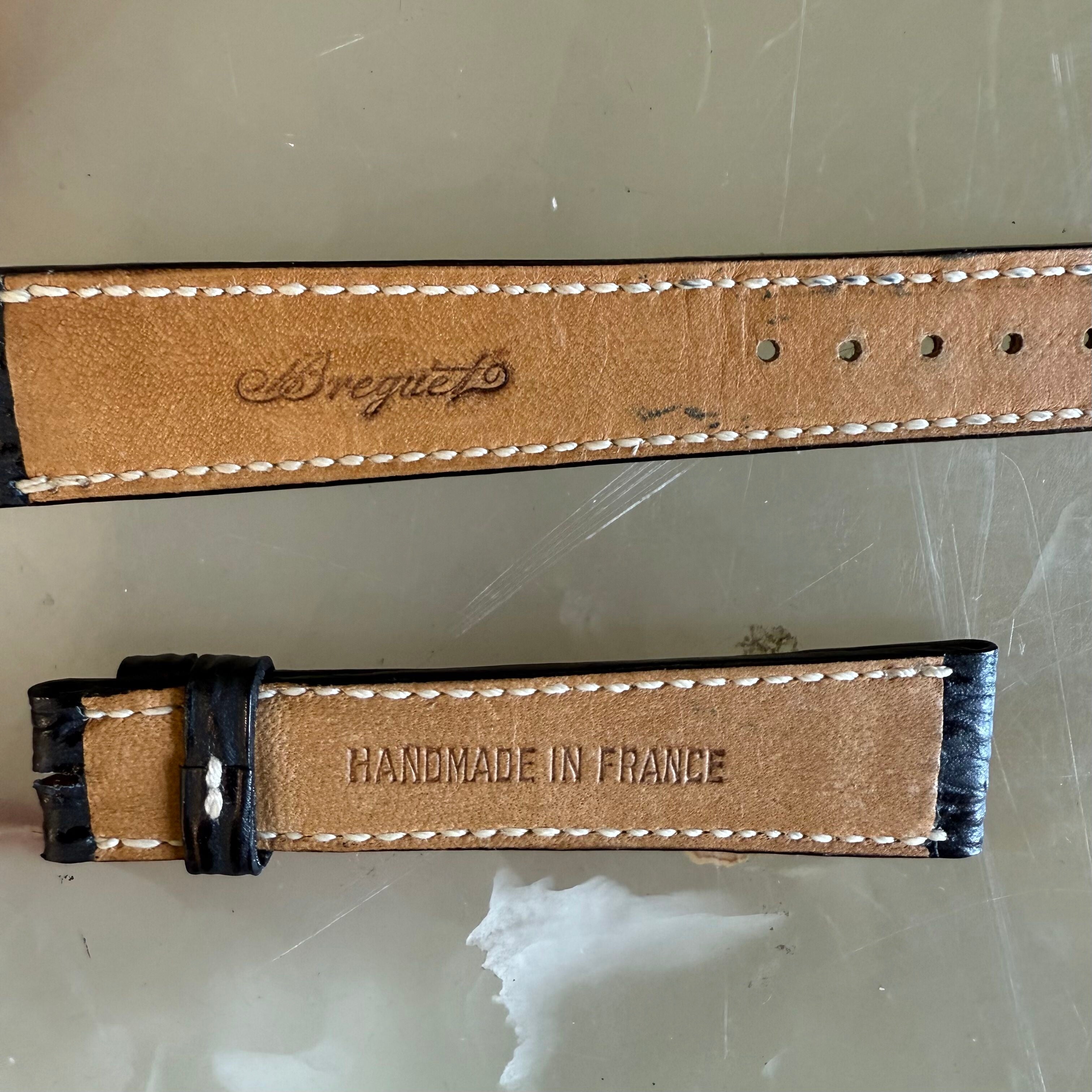 Authentic Breguet Blue Shark Watch Strap Band 18mm Padded & Stitched