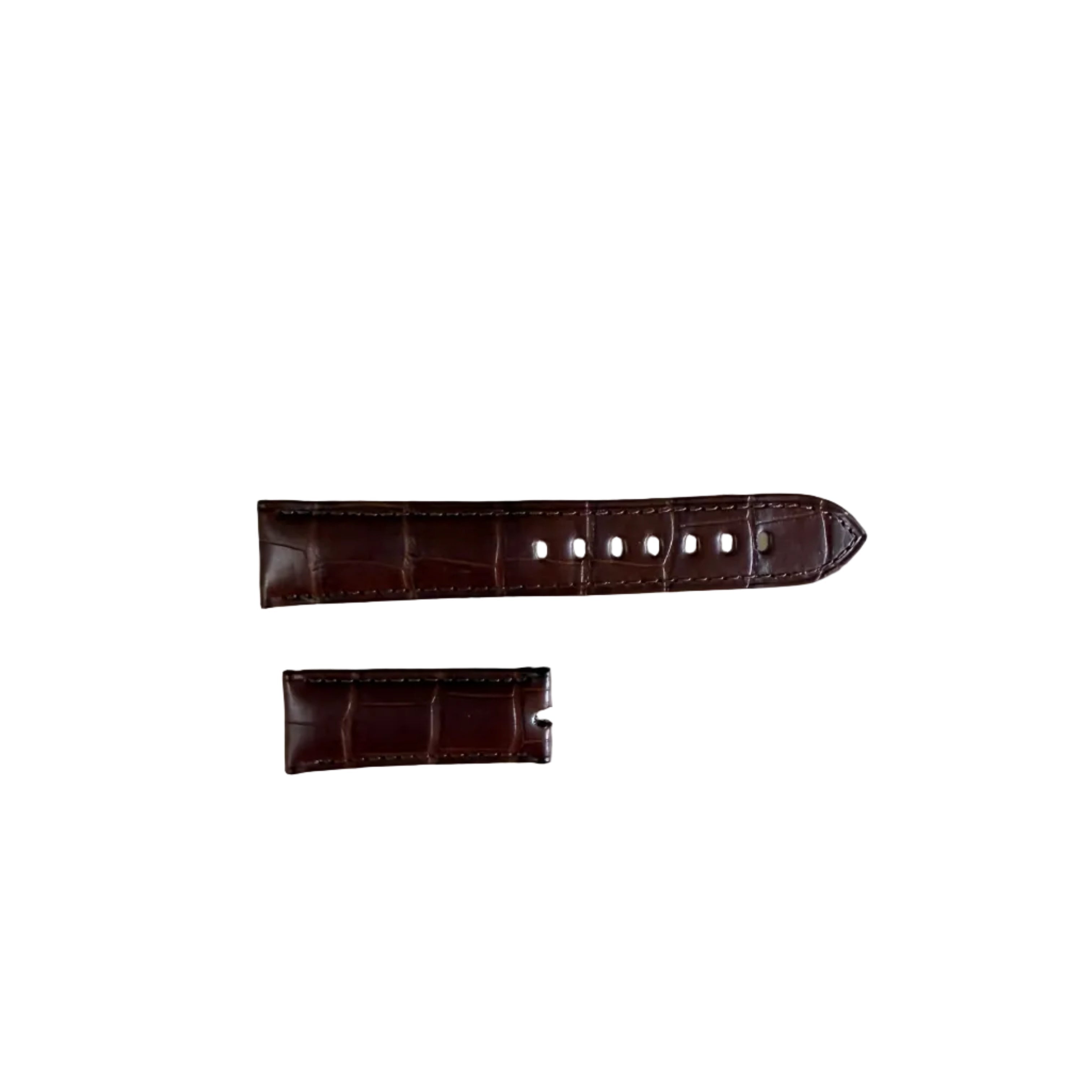 Authentic Breguet Brown Alligator Padded Watch Band Strap 20mm