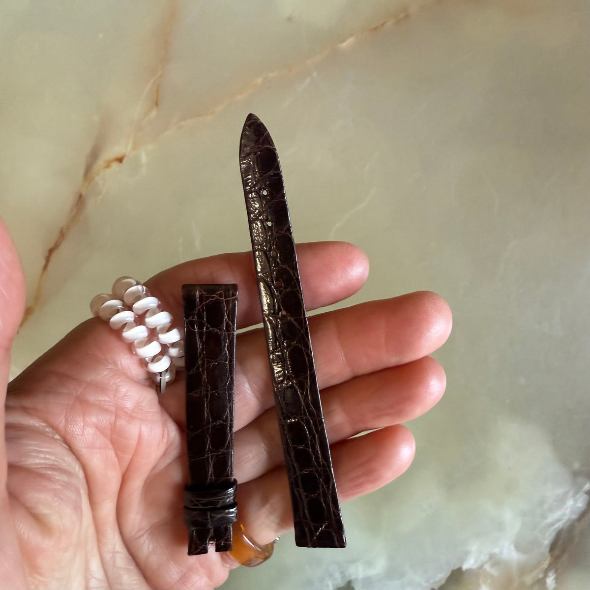 Authentic Breguet Brown Crocodile Watch Strap Band 12.5mm