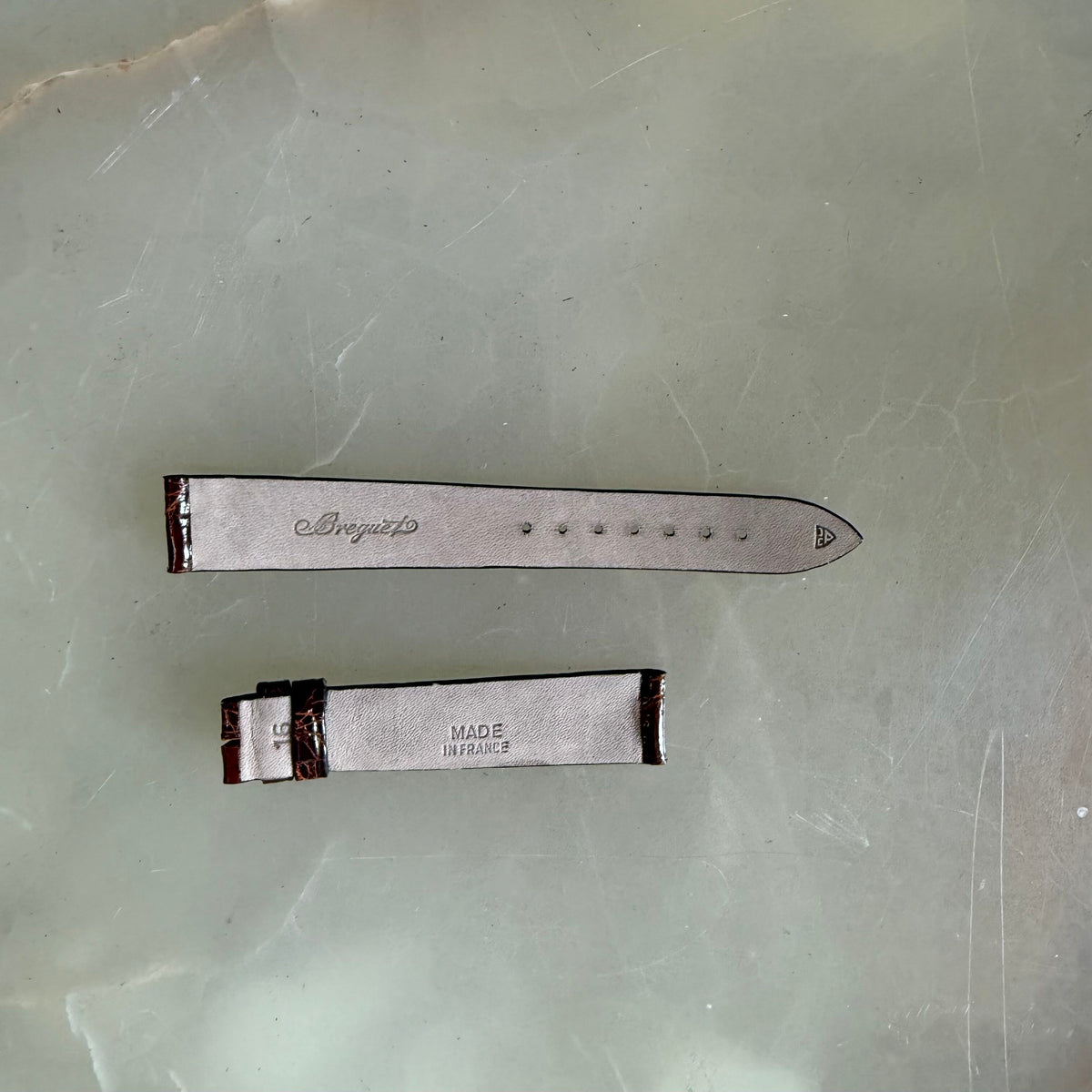 Authentic Breguet Brown Crocodile Watch Strap Band 16mm
