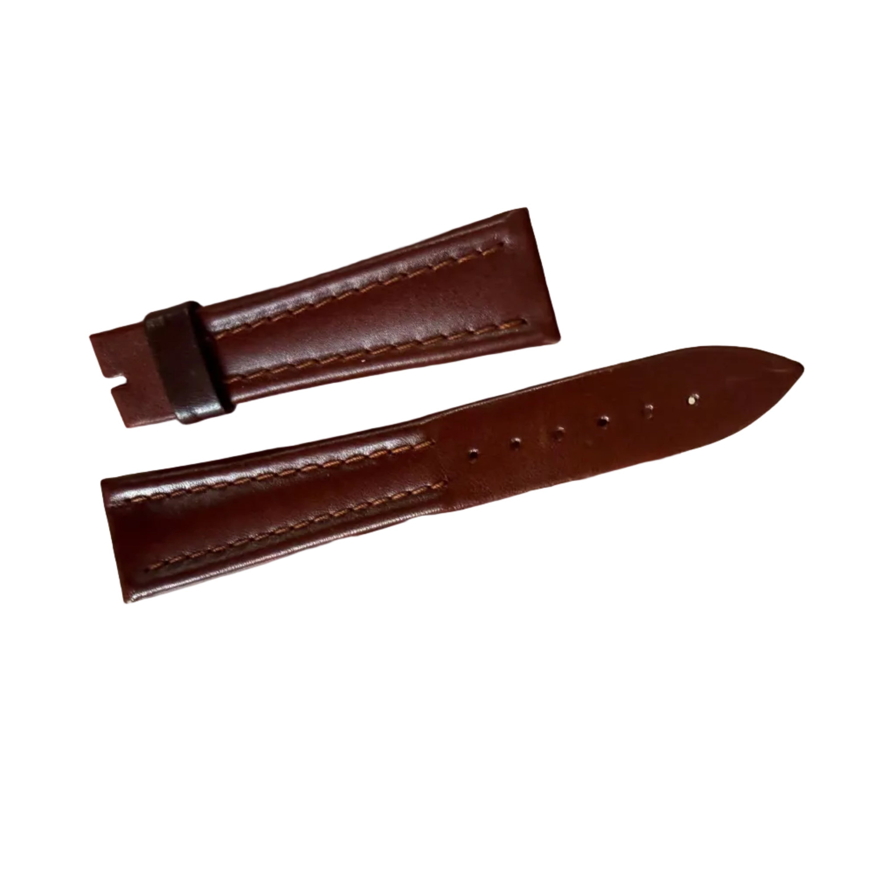 Authentic Breguet Brown Leather Watch Band Strap 21mm