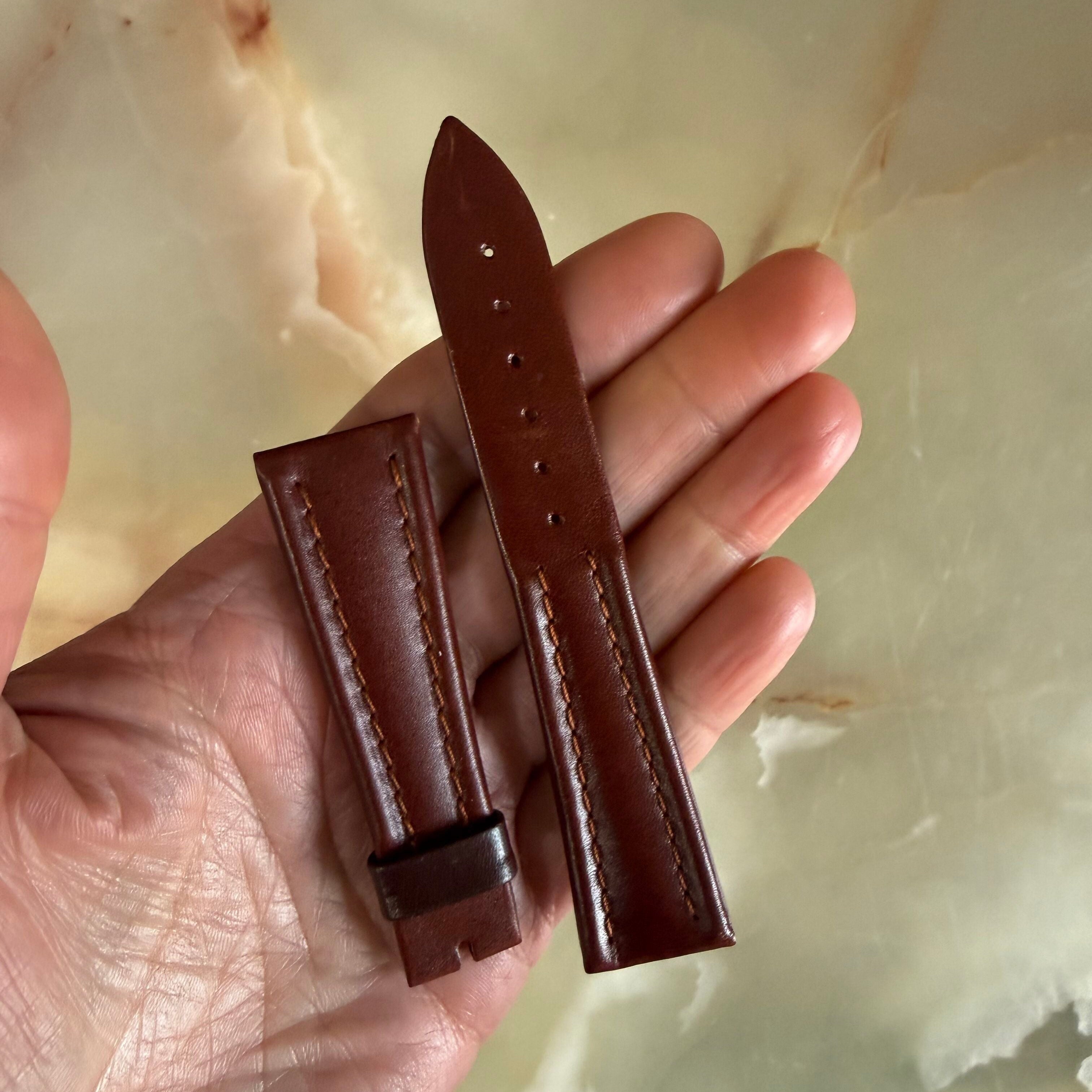 Authentic Breguet Brown Leather Watch Band Strap 21mm