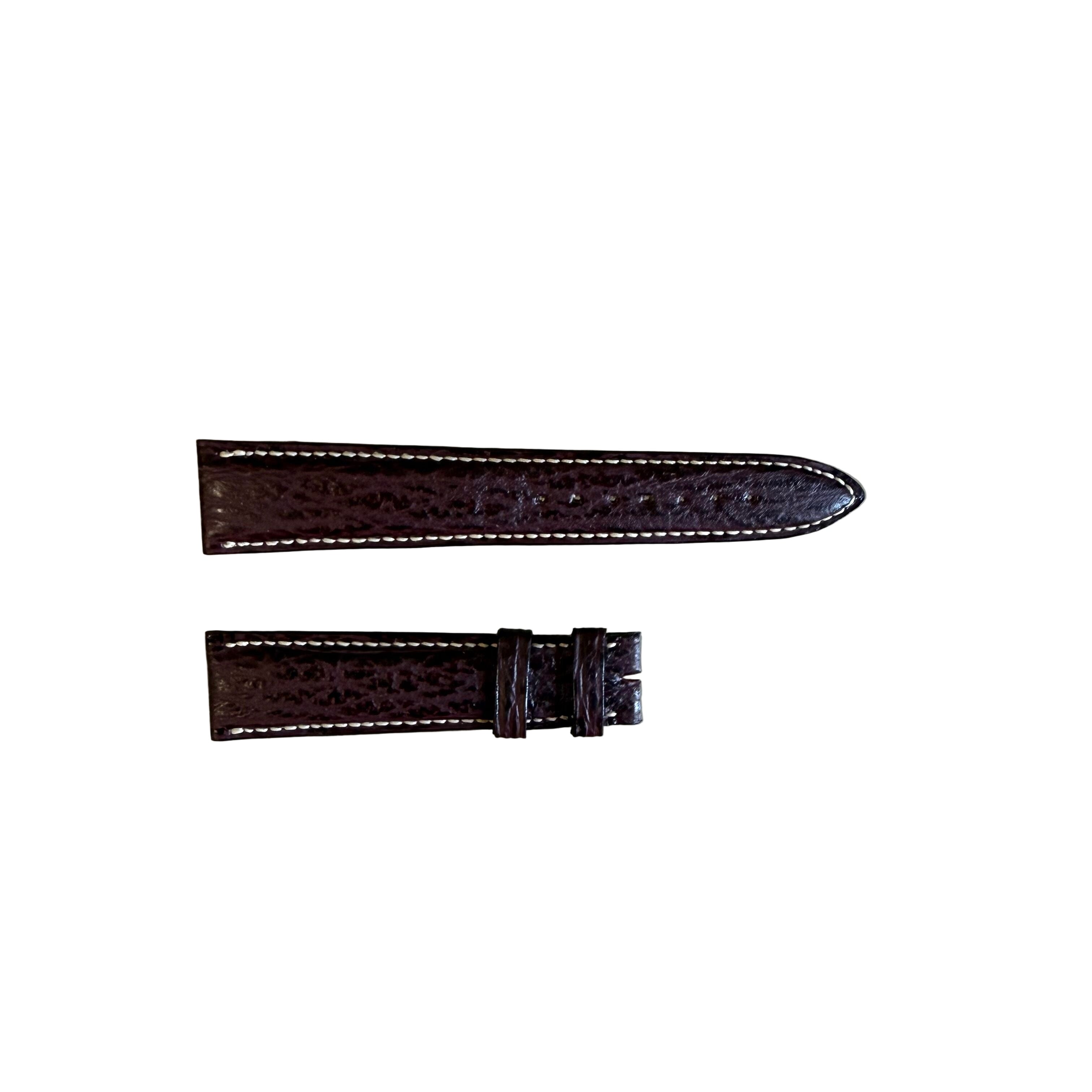 Authentic Breguet Burgundy Shark Watch Strap Band 19mm Padded & Stitched