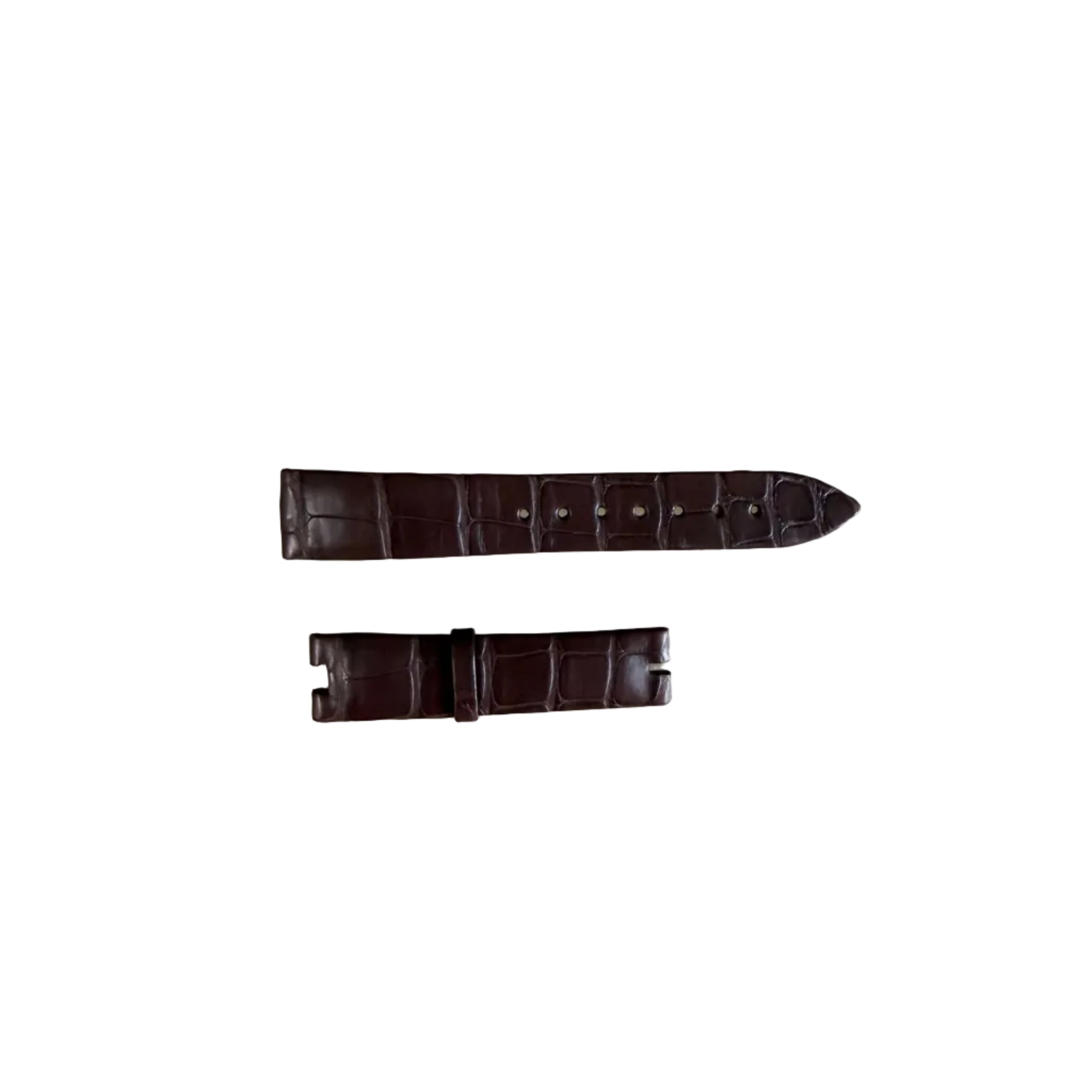 Authentic Breguet Reine De Naples Brown Alligator Watch Band Strap 16mm