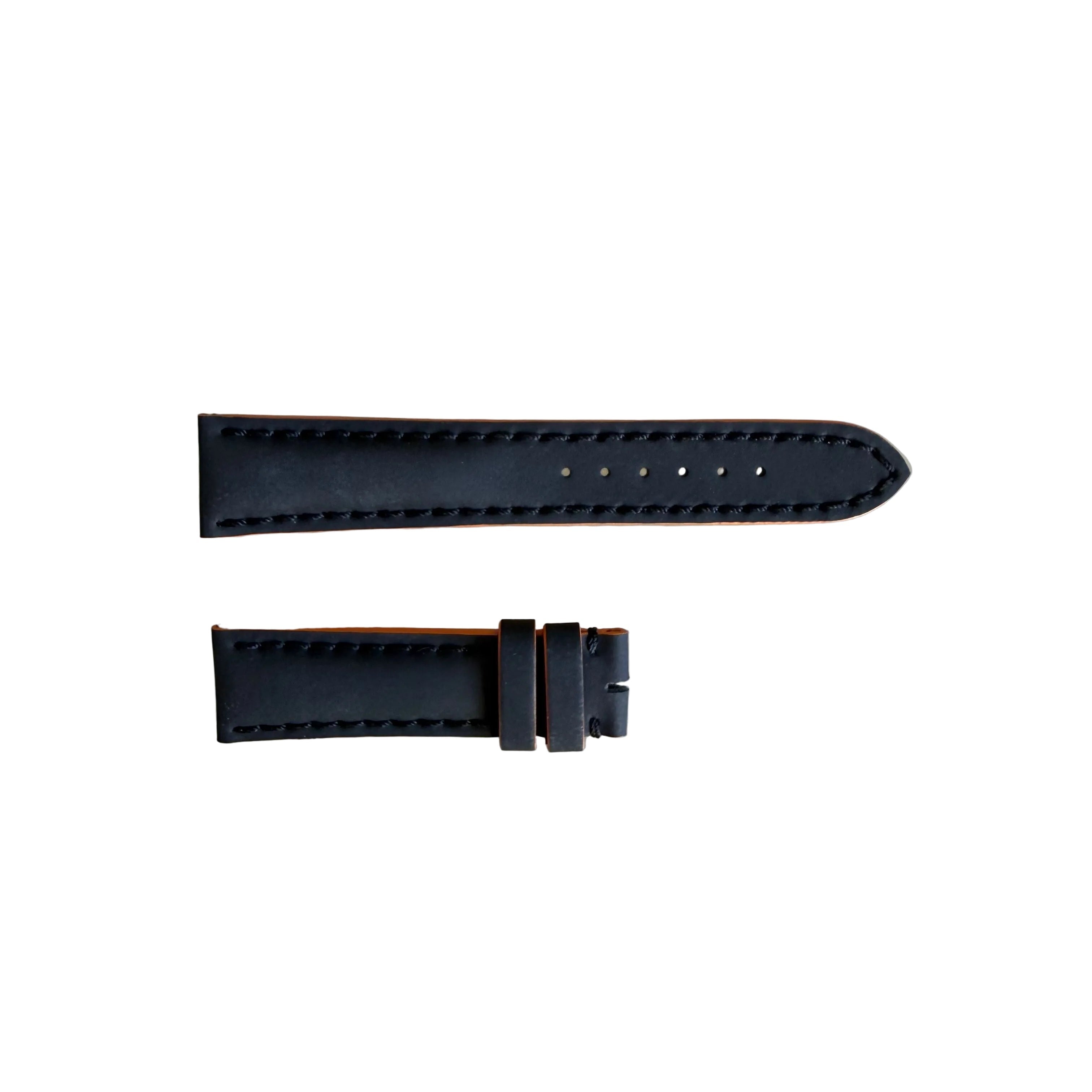 Authentic Breitling Black/Orange Rubber Watch Strap Band 20mm ZKLWB7