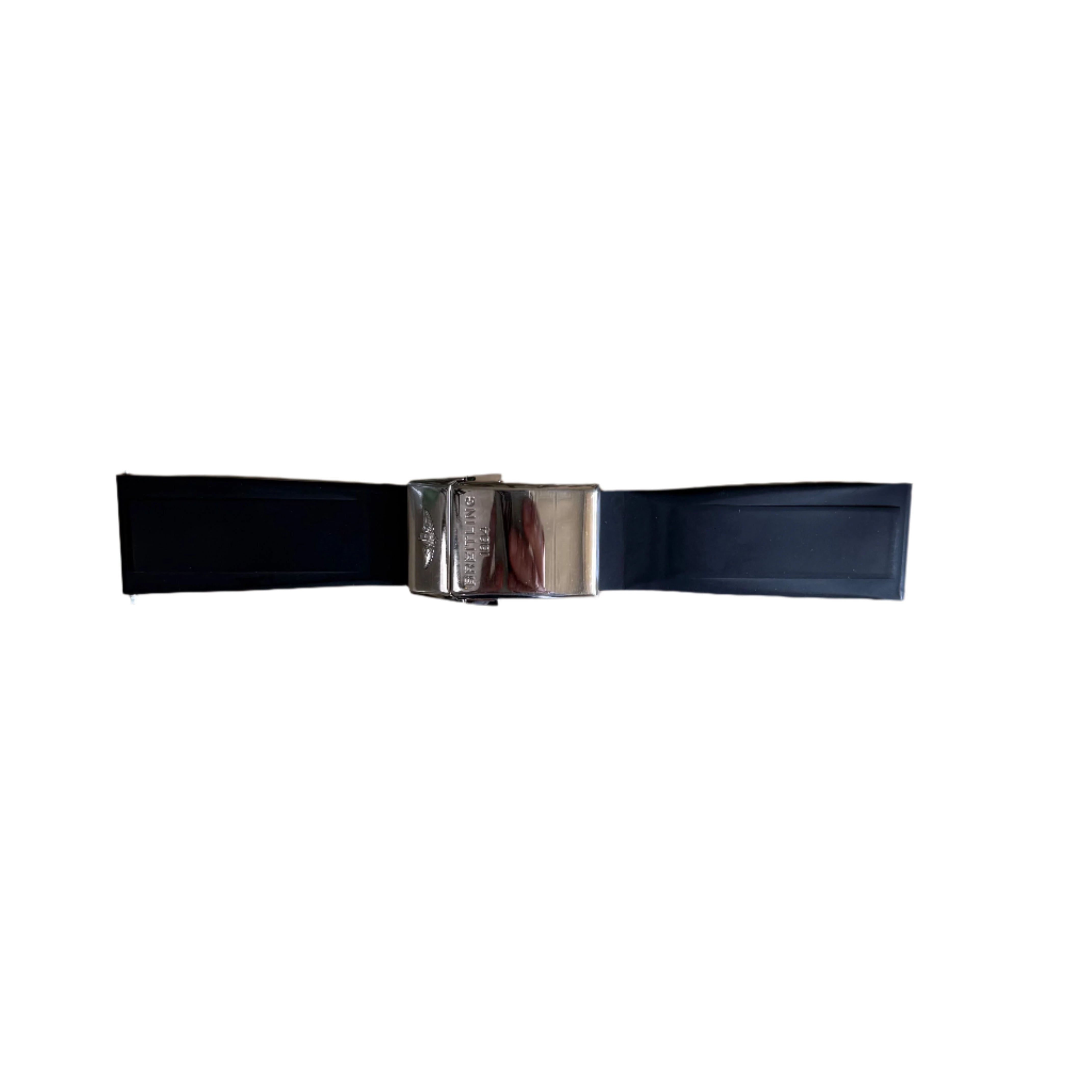 Authentic Breitling Black Diver Pro Rubber Watch Strap Band 24mm 137S w Buckle
