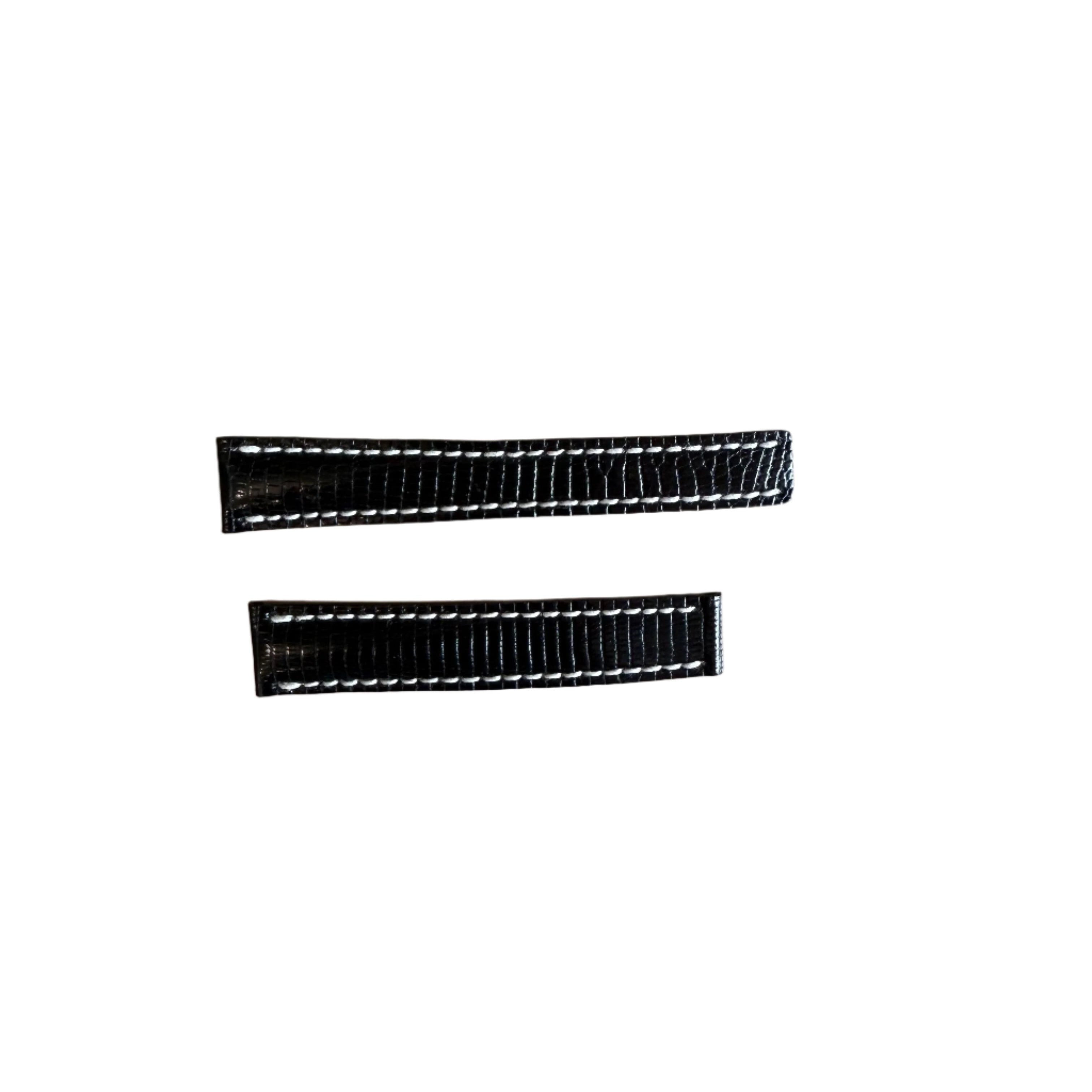 Authentic Breitling Black Lizard Watch Strap Band 132Z 16mm