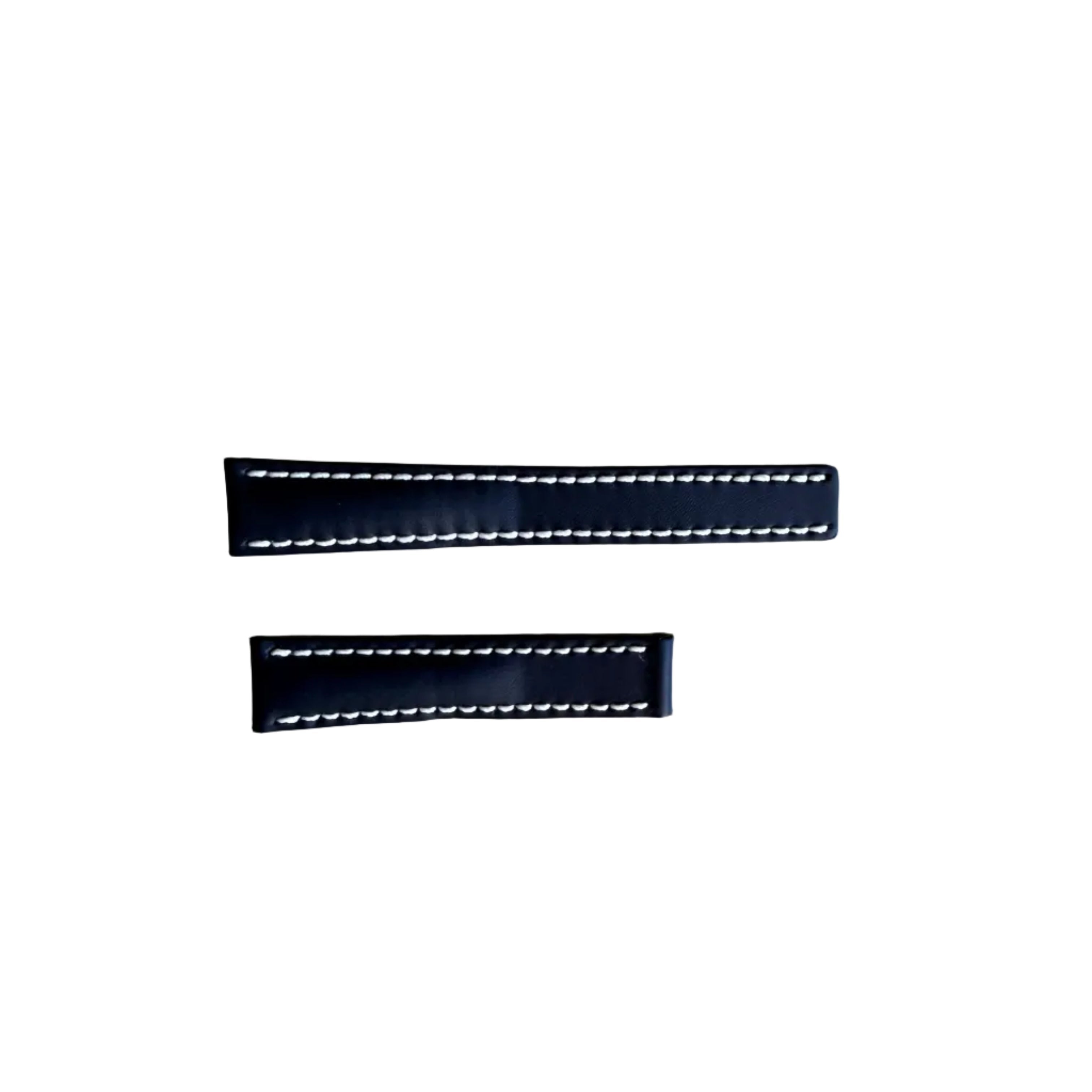 Authentic Breitling Blue Leather Padded & Stitched Watch Strap Band 18mm 199X