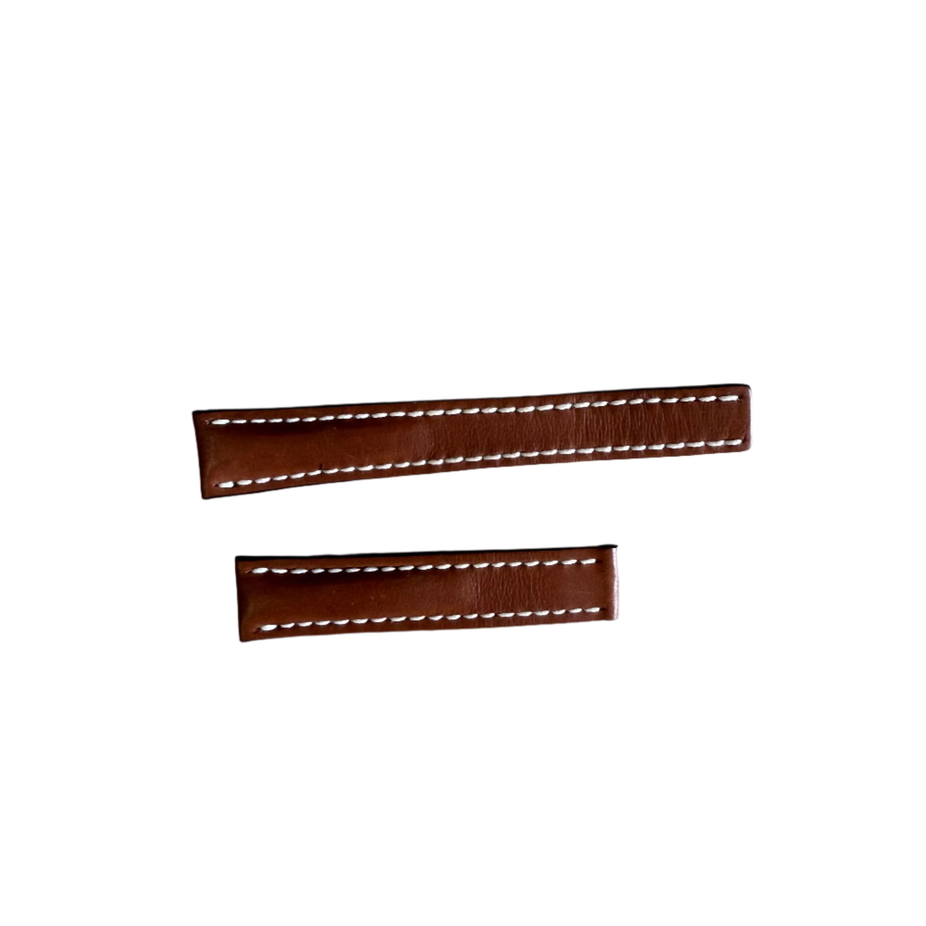 Authentic Breitling Brown Calfskin Watch Strap Band 18mm 413X