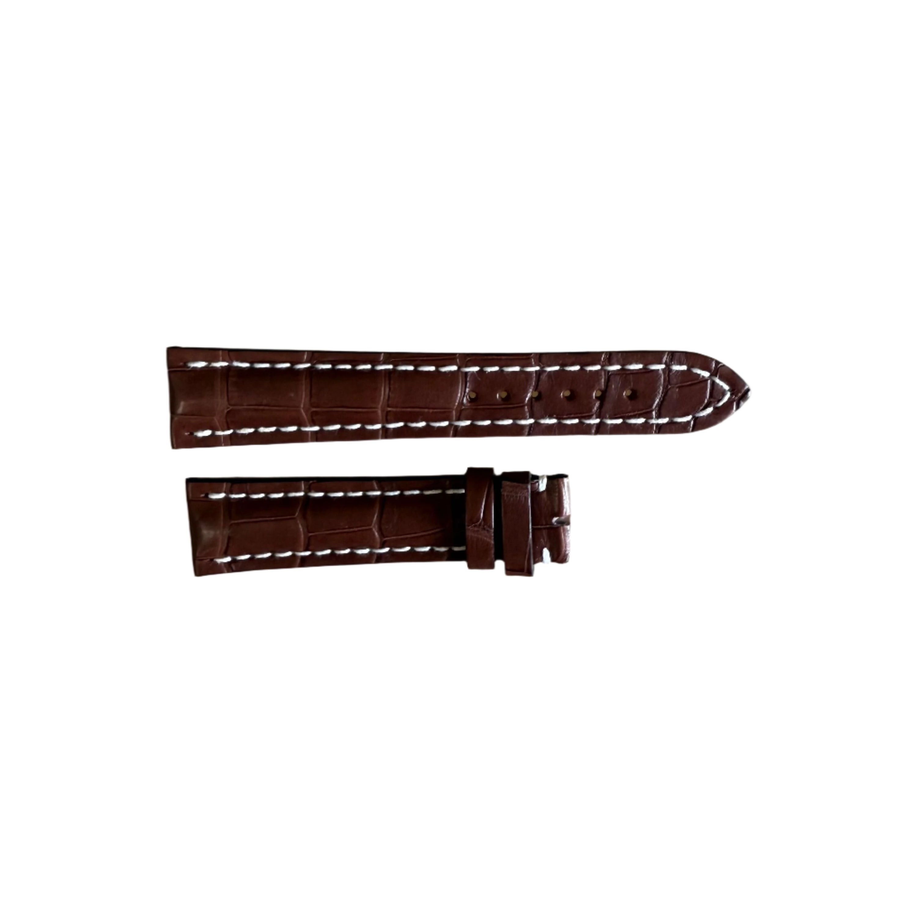 Authentic Breitling Brown Crocodile Watch Strap Band 891P 21mm
