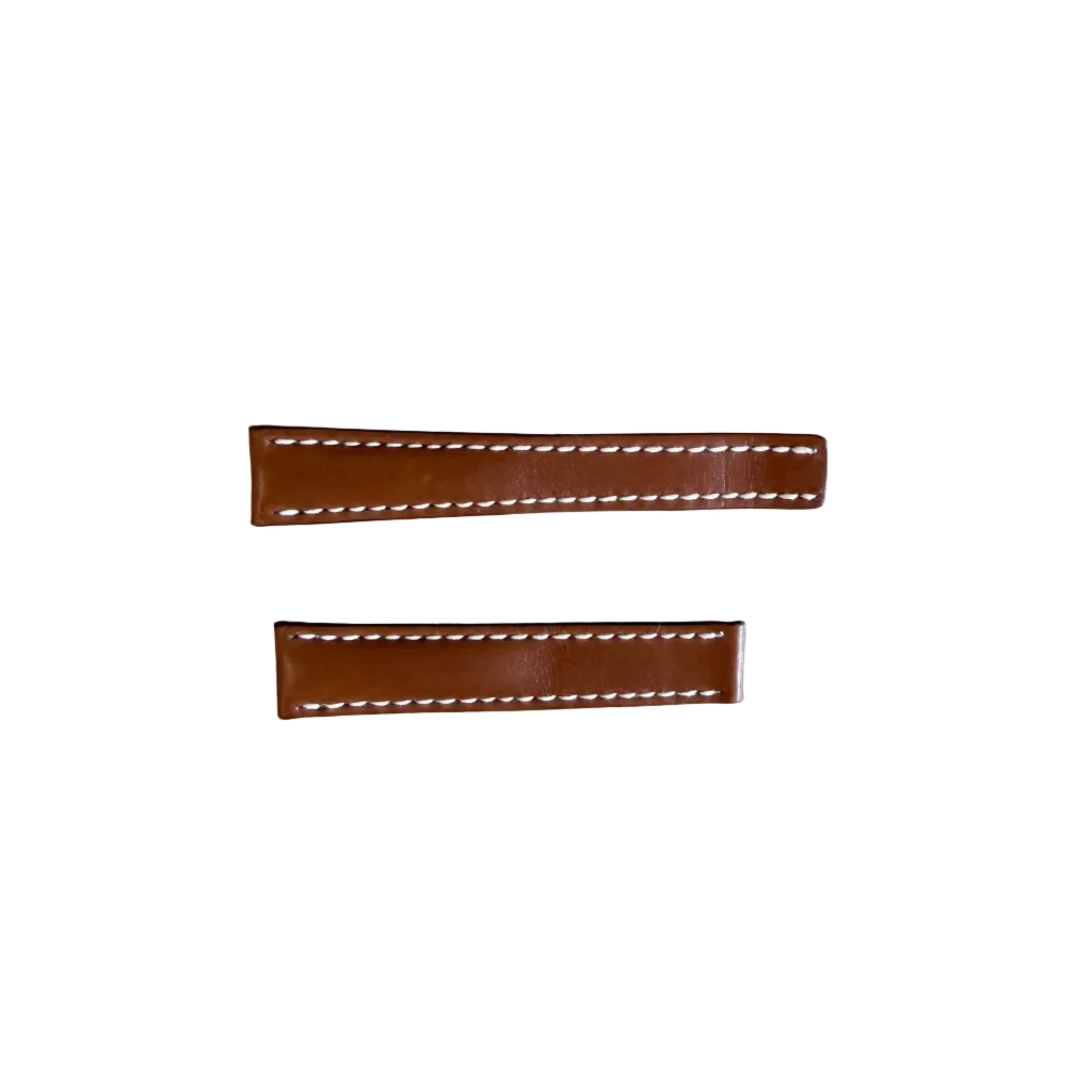 Authentic Breitling Brown Leather Watch Strap Band 16mm 407X