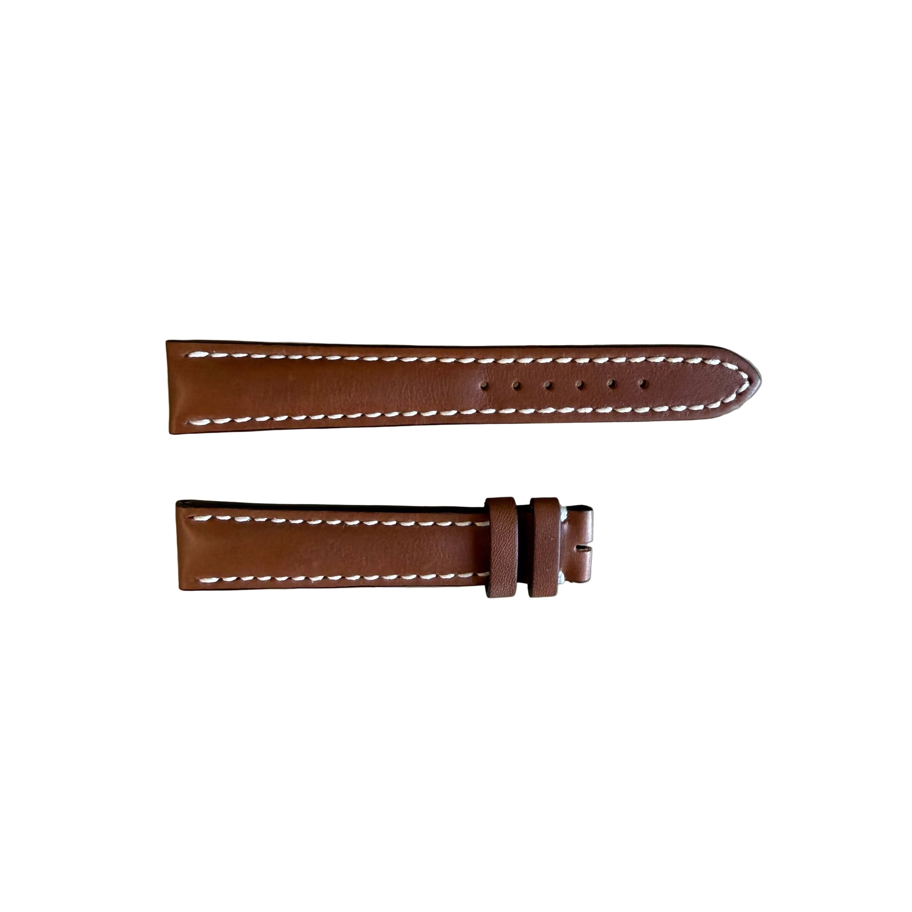 Authentic Breitling Novo Nappa Brown Leather Watch Strap Band 18mm 412XL