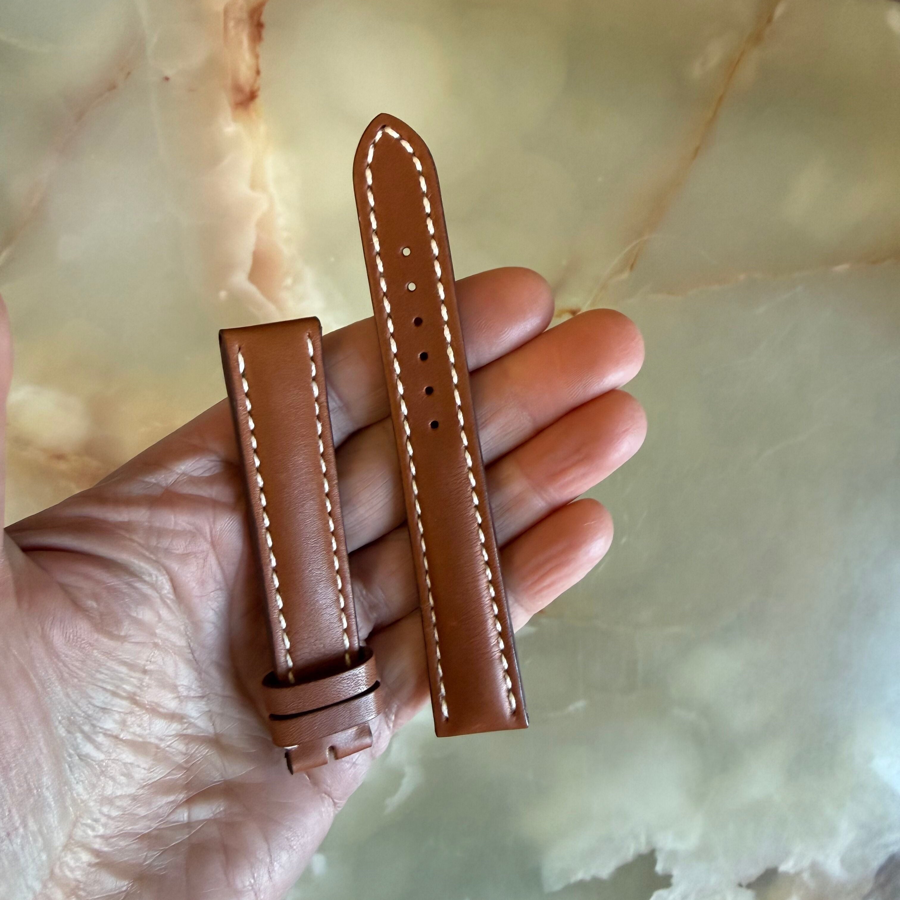 Authentic Breitling Novo Nappa Brown Leather Watch Strap Band 18mm 412XL