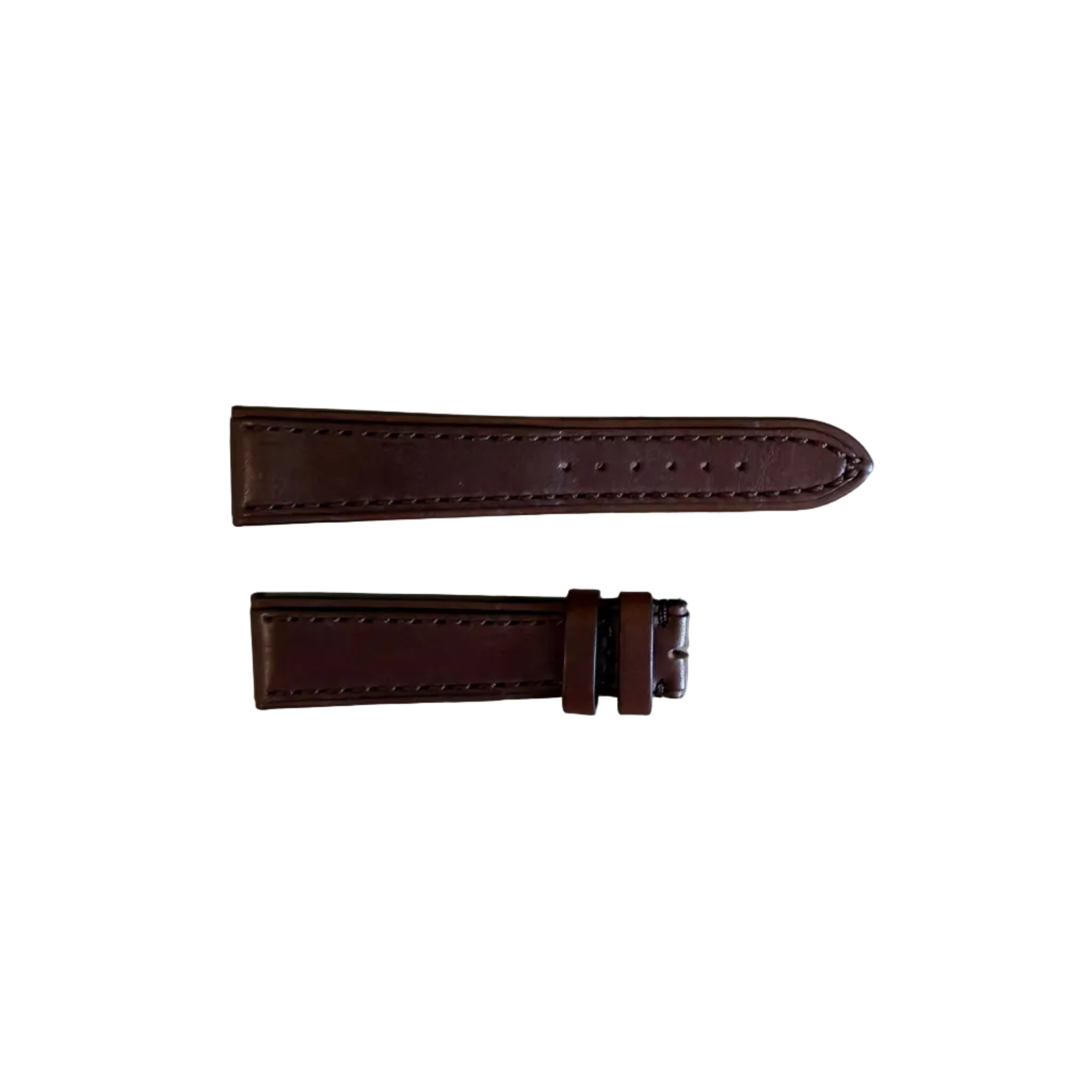 Authentic Breitling Novo Nappa Brown Leather Watch Strap Band 21mm 483X