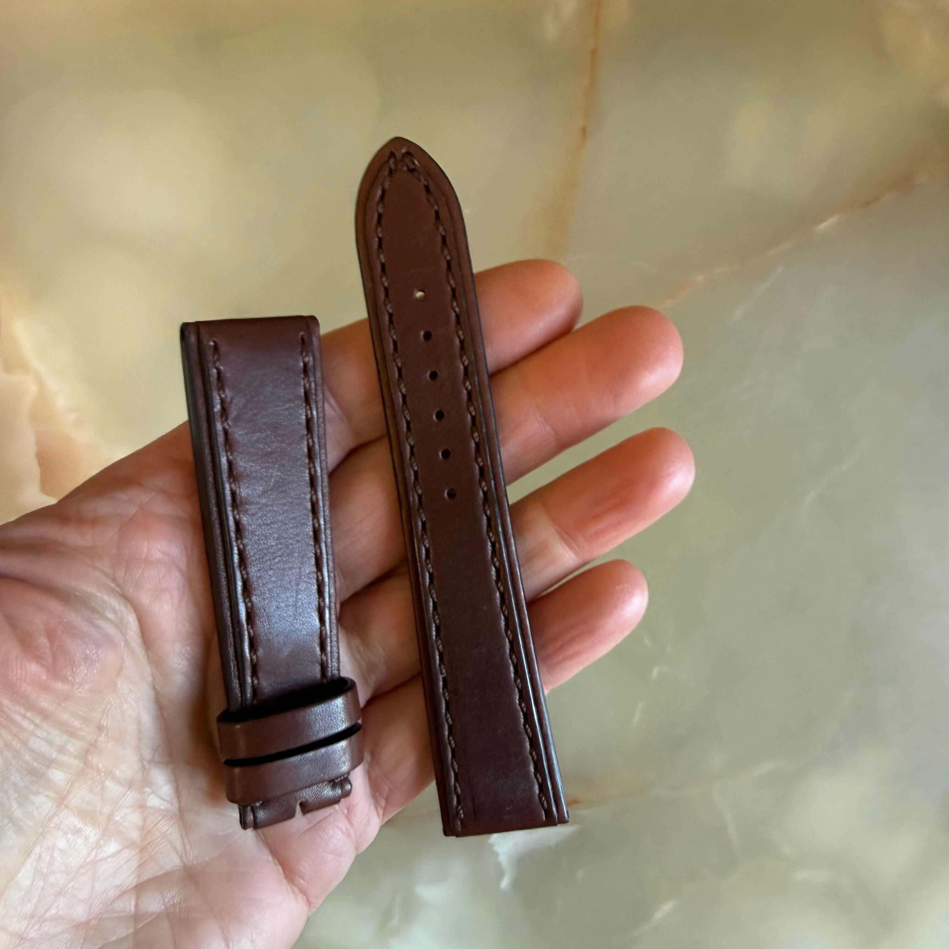 Authentic Breitling Novo Nappa Brown Leather Watch Strap Band 21mm 483X