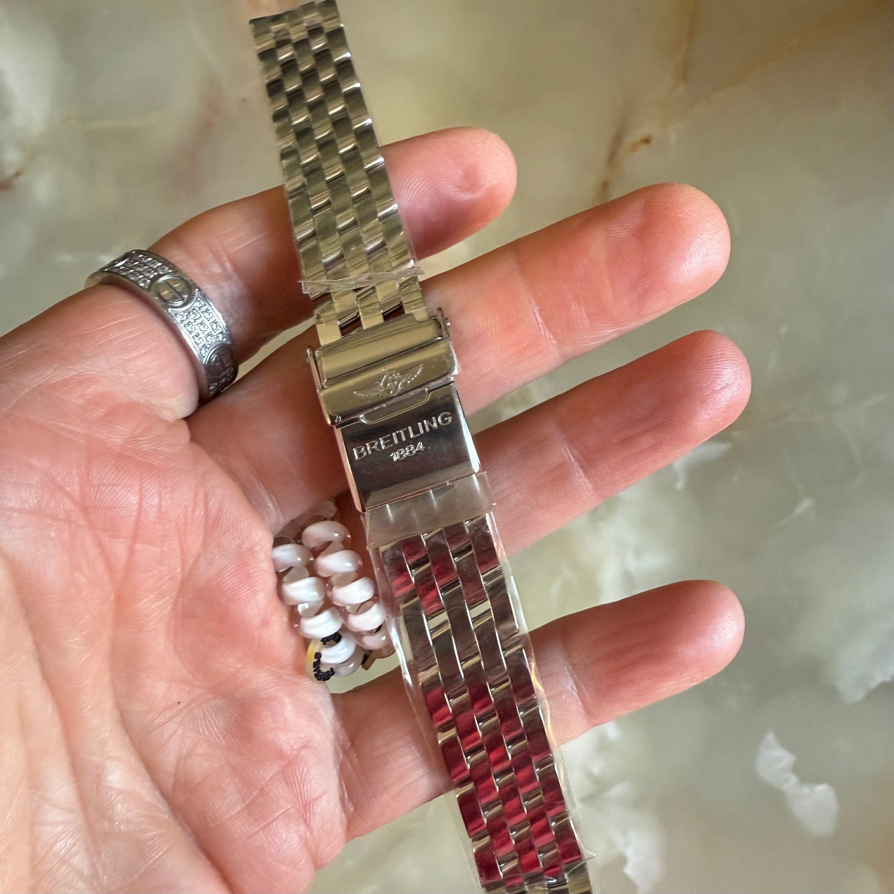 Authentic Breitling Pilot J Lady Stainless Steel Bracelet  770A 15mm BR10700283