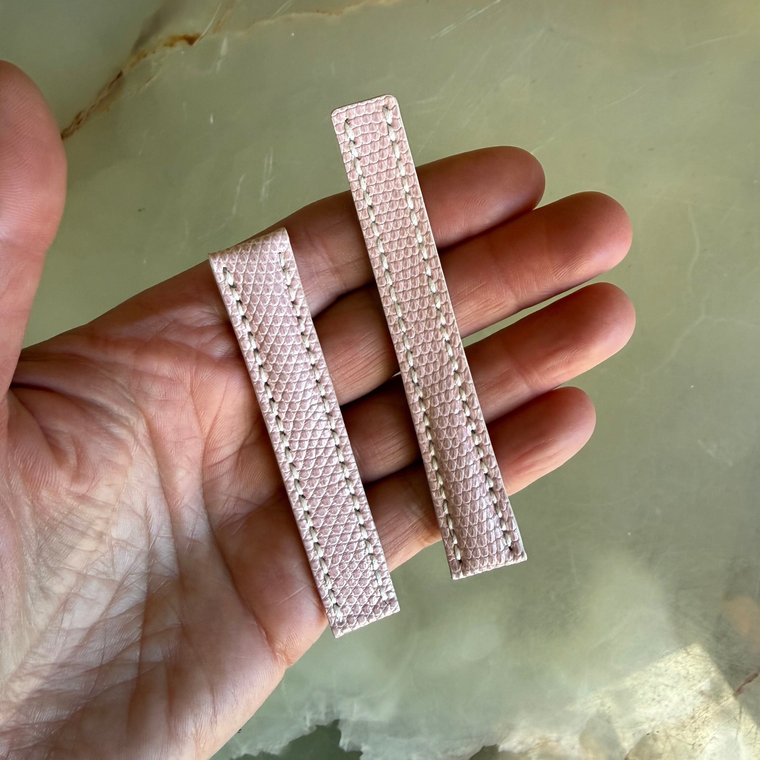 Authentic Breitling Pink Lizard Watch Strap Band 15mm 103Z