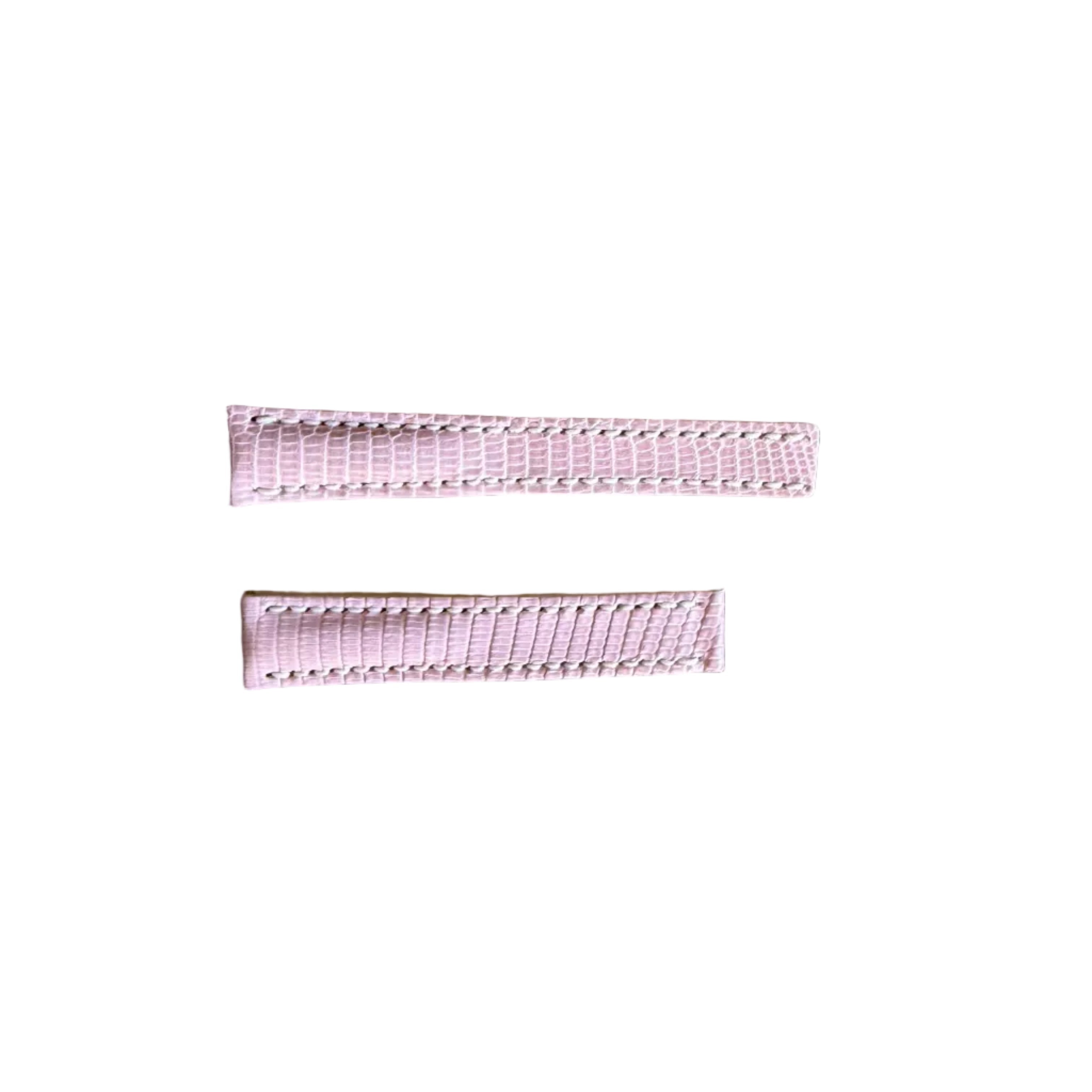 Authentic Breitling Pink Lizard Watch Strap Band 16mm 162Z