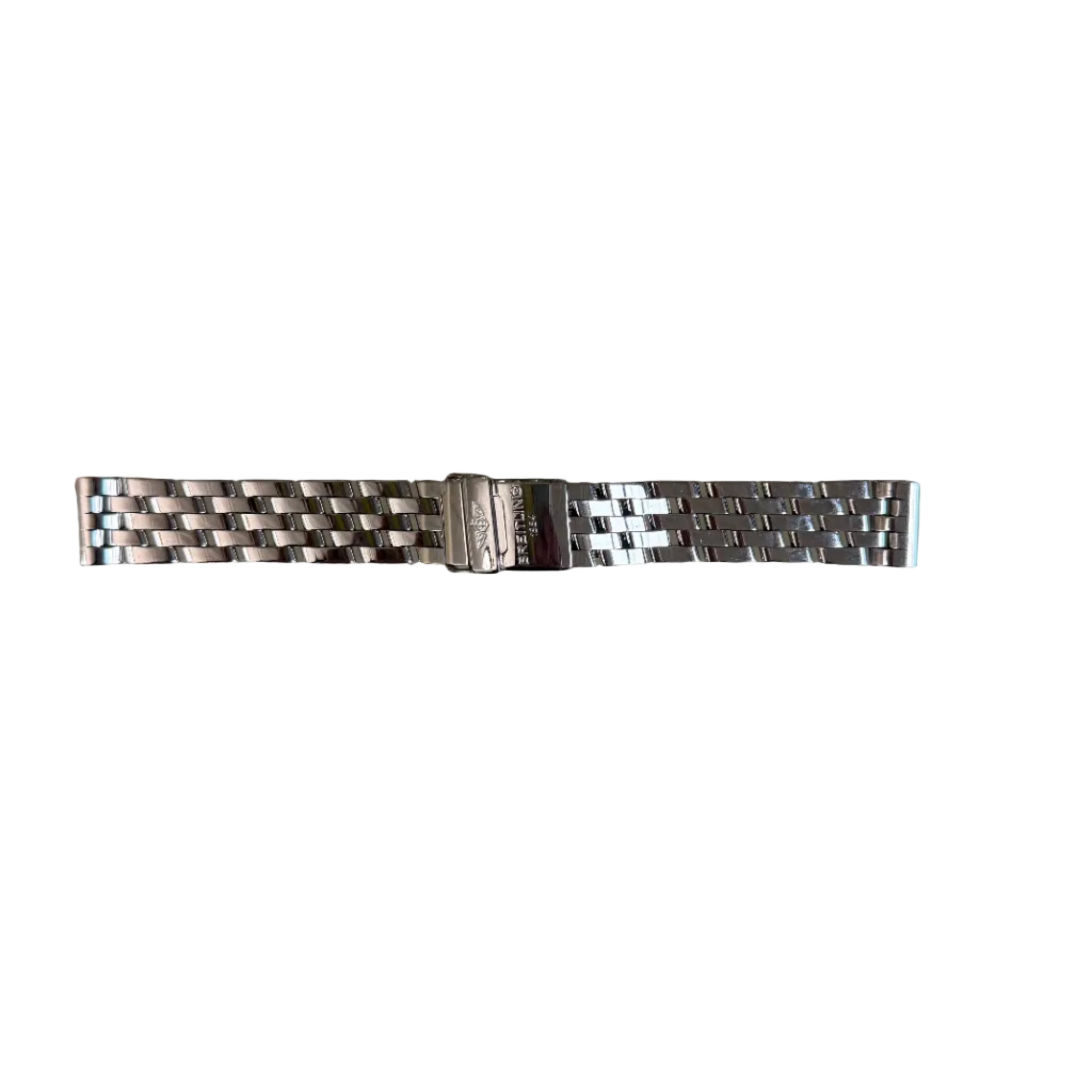 Authentic Breitling Stainless Steel 19mm Watch Bracelet S3604