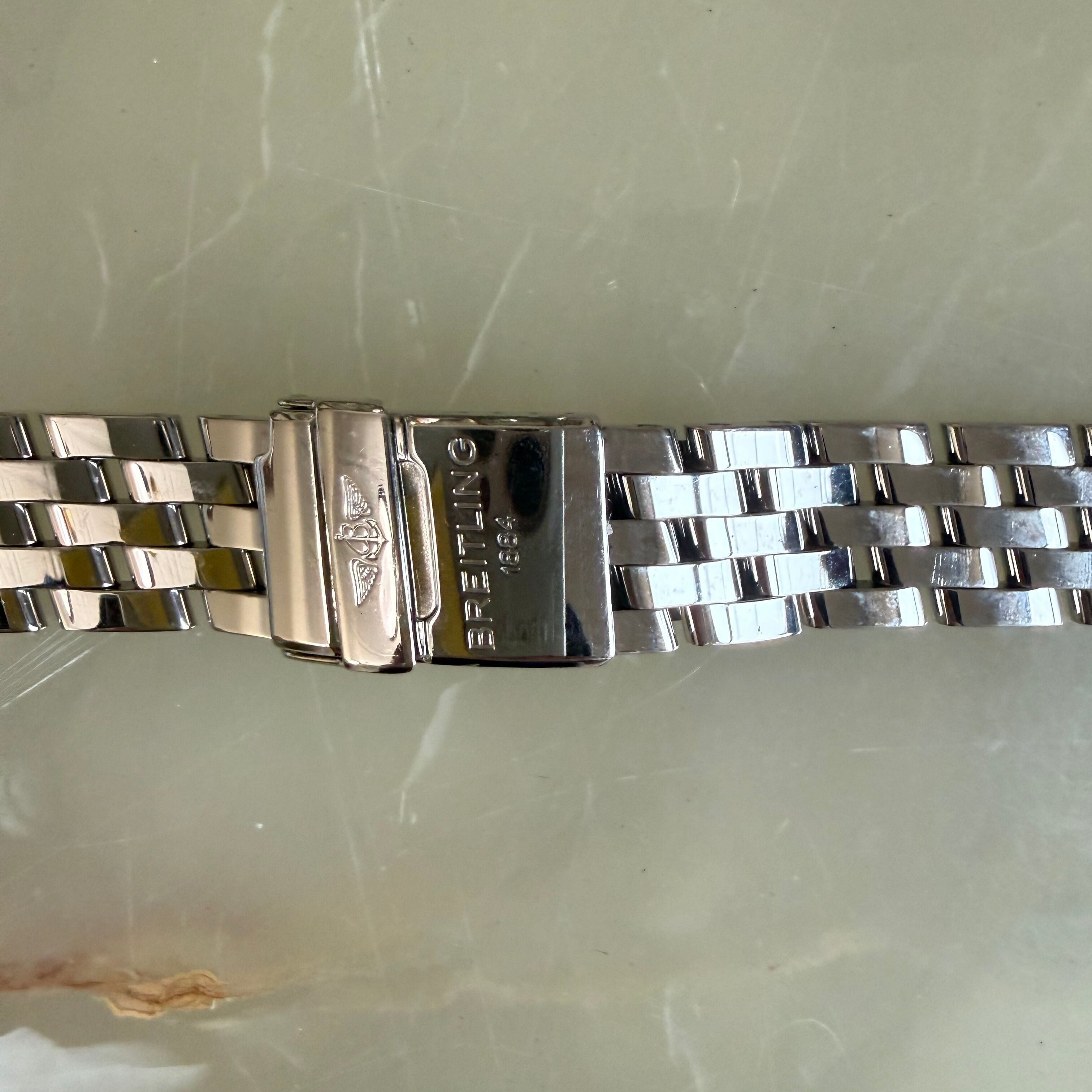 Authentic Breitling Stainless Steel 19mm Watch Bracelet S3604