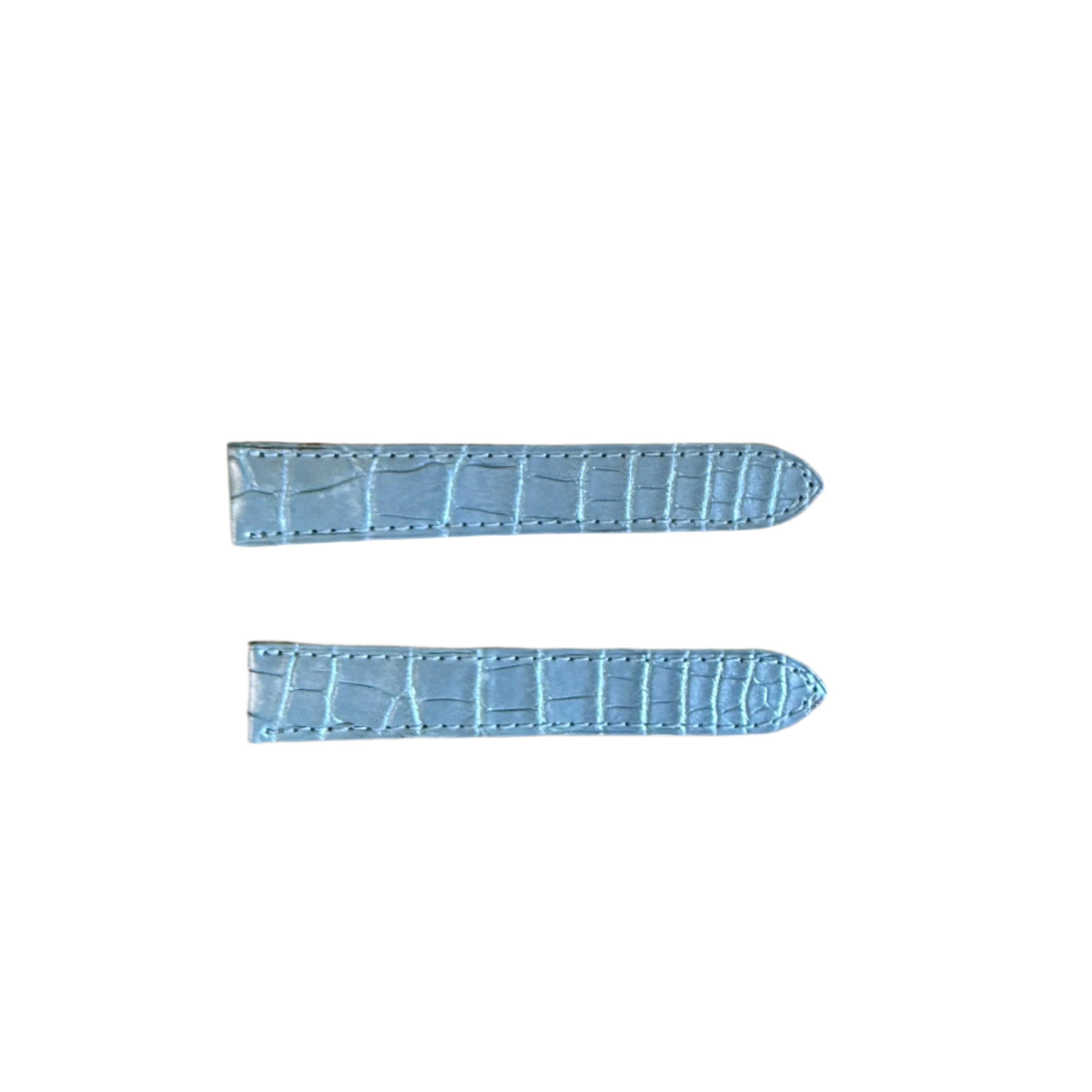 Authentic Cartier Baby Blue Alligator Watch Strap Band 17mm KD25XY51