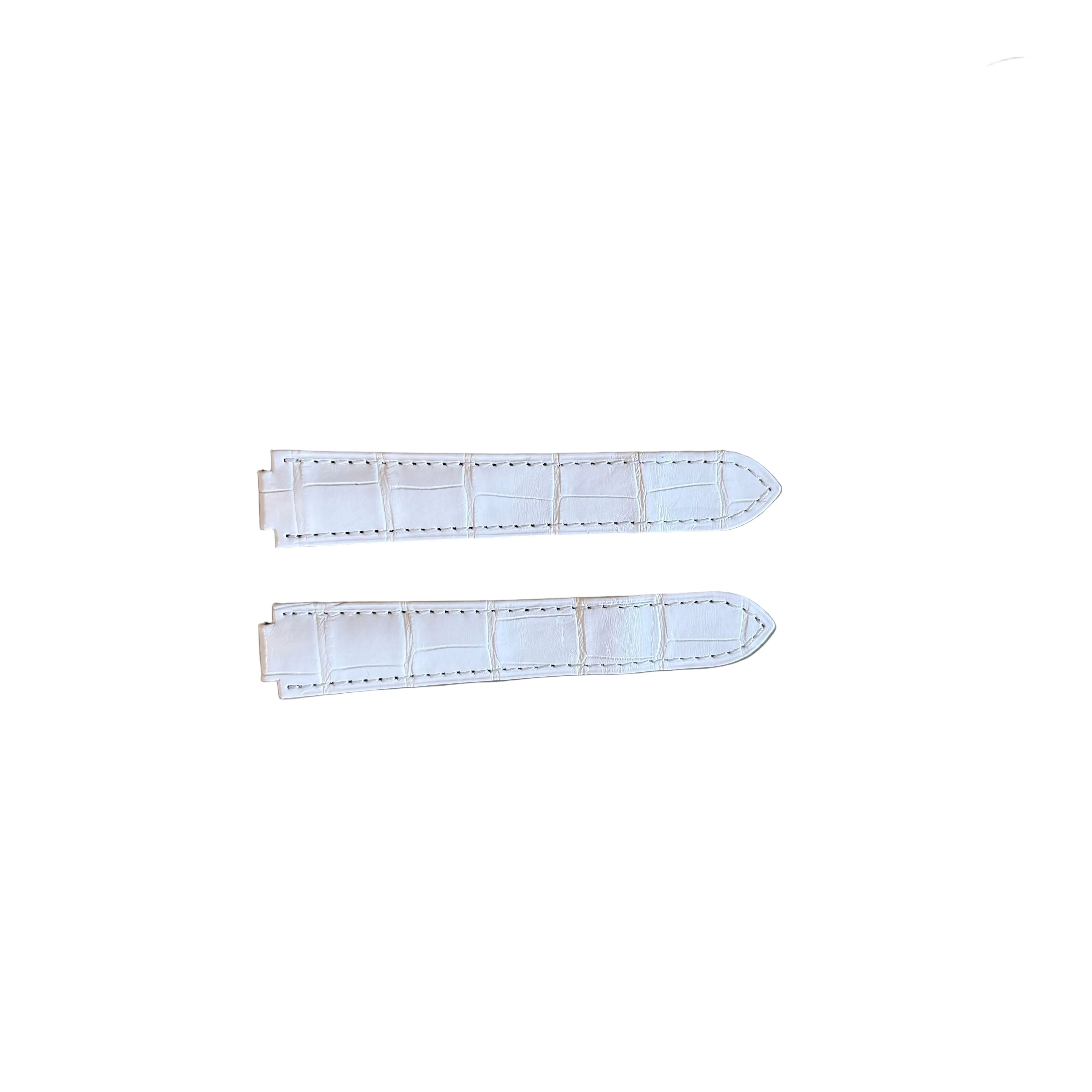Authentic Cartier Ballon Bleu White Alligator Watch Strap Band 19mm KD2HXK63