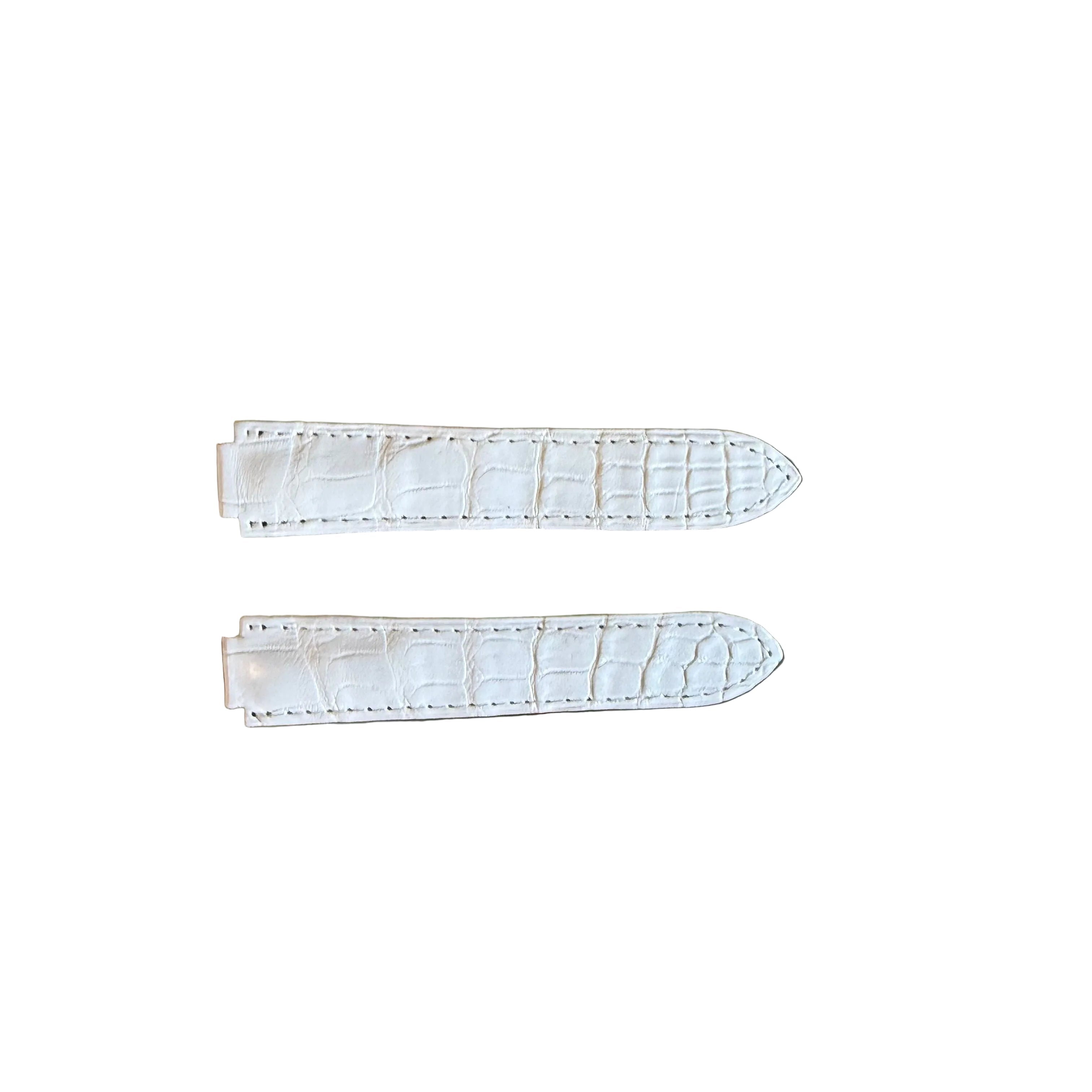 Authentic Cartier Ballon Bleu White Alligator Watch Strap Band 20mm KD2JXK63