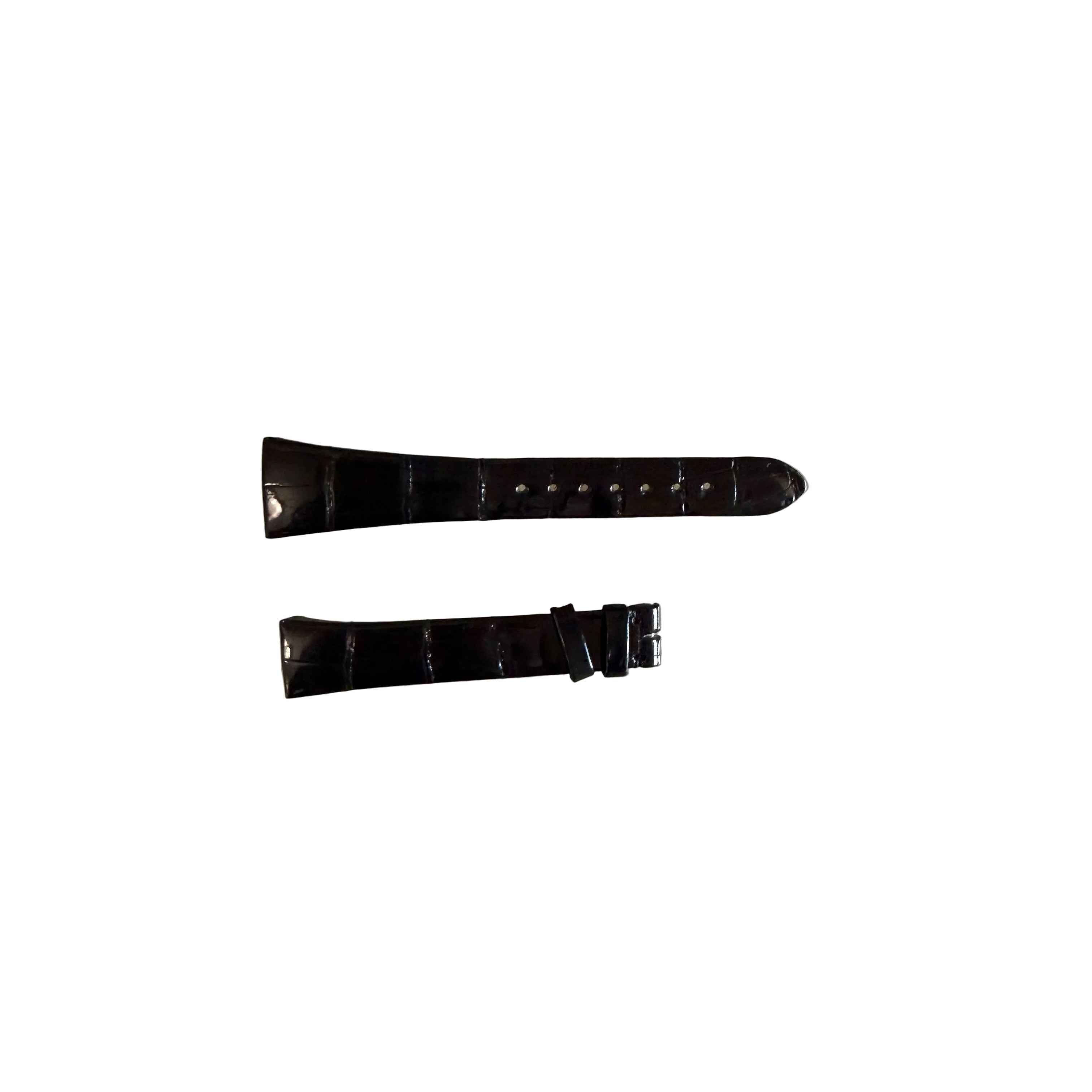Authentic Cartier Black Alligator Quick Release Watch Strap Band 15mm KD2AA037