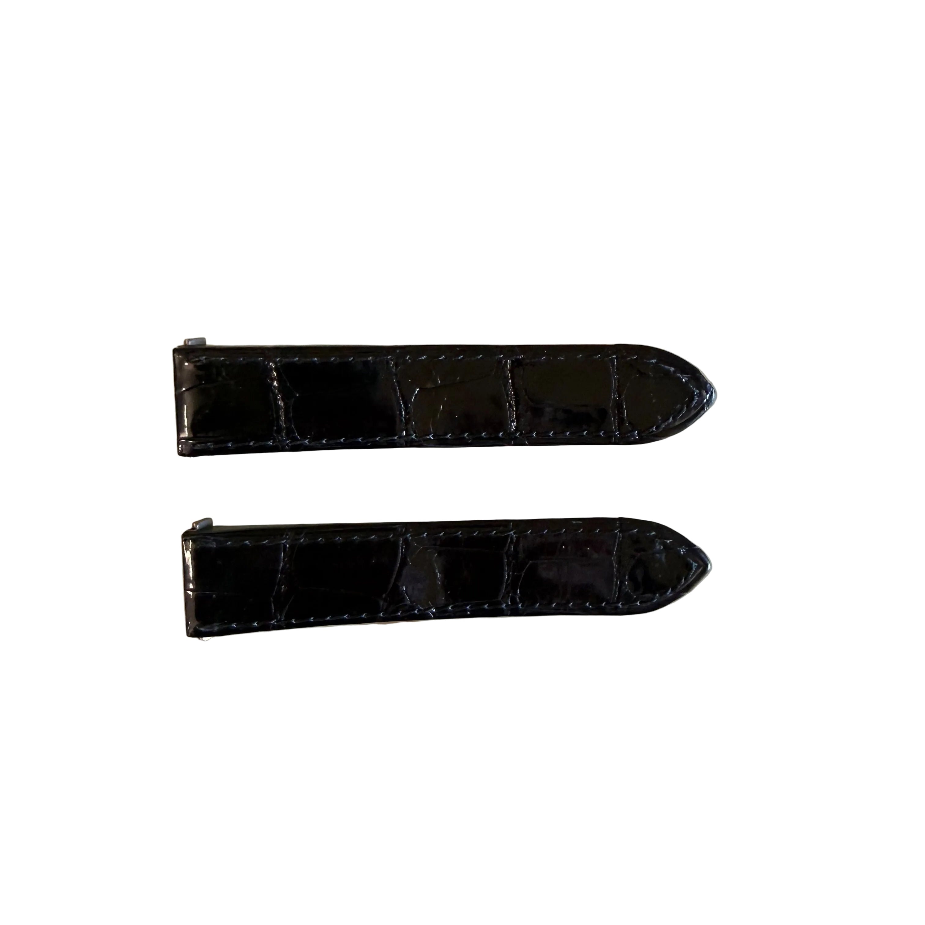 Authentic Cartier Black Alligator Quick Release Watch Strap Band 18.35mm