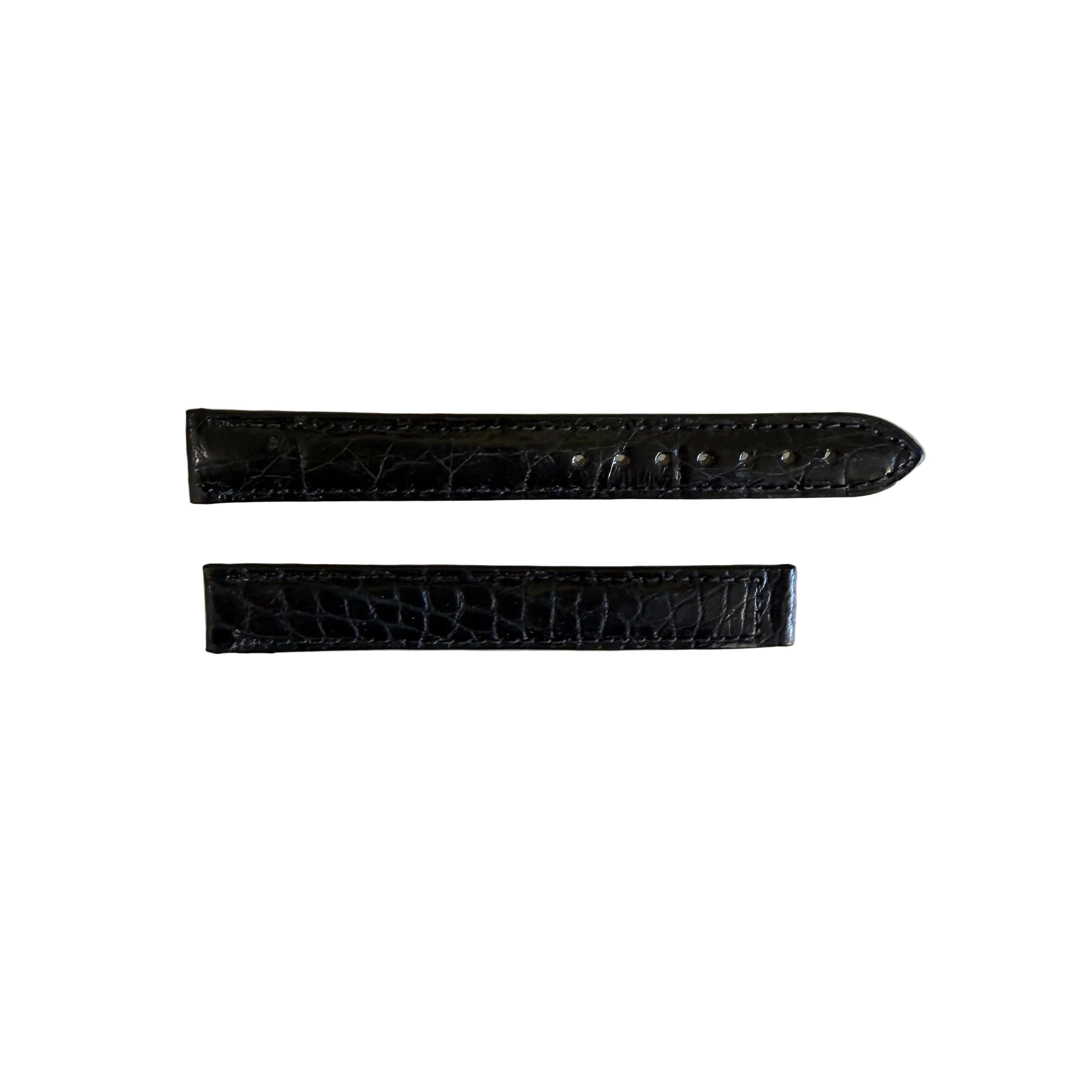 Authentic Cartier Black Alligator Watch Strap Band 13mm