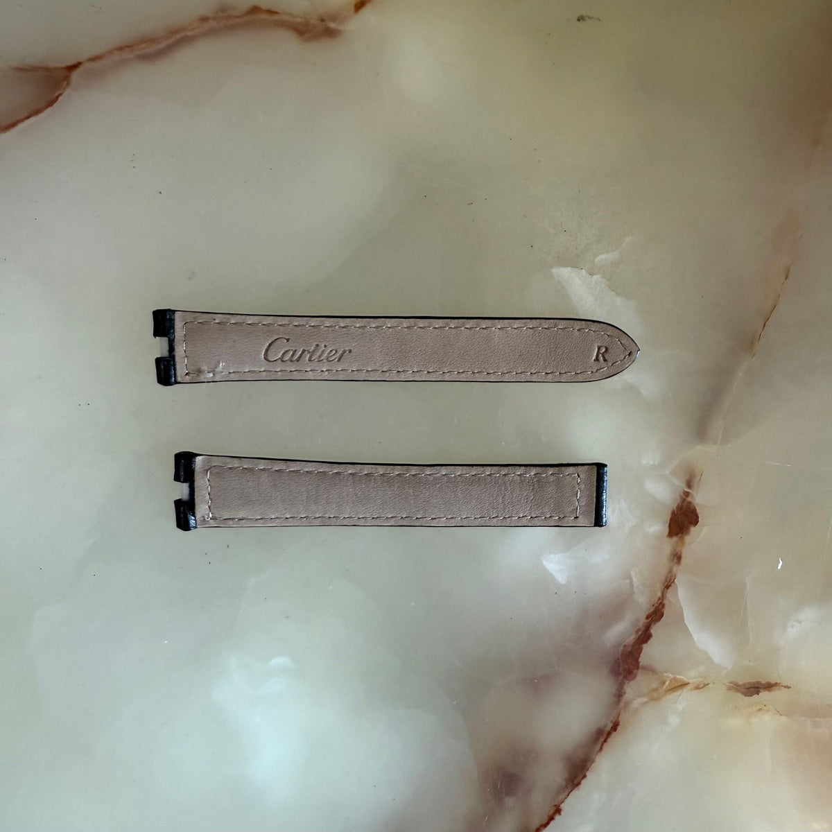 Authentic Cartier Black Alligator Watch Strap Band 14mm