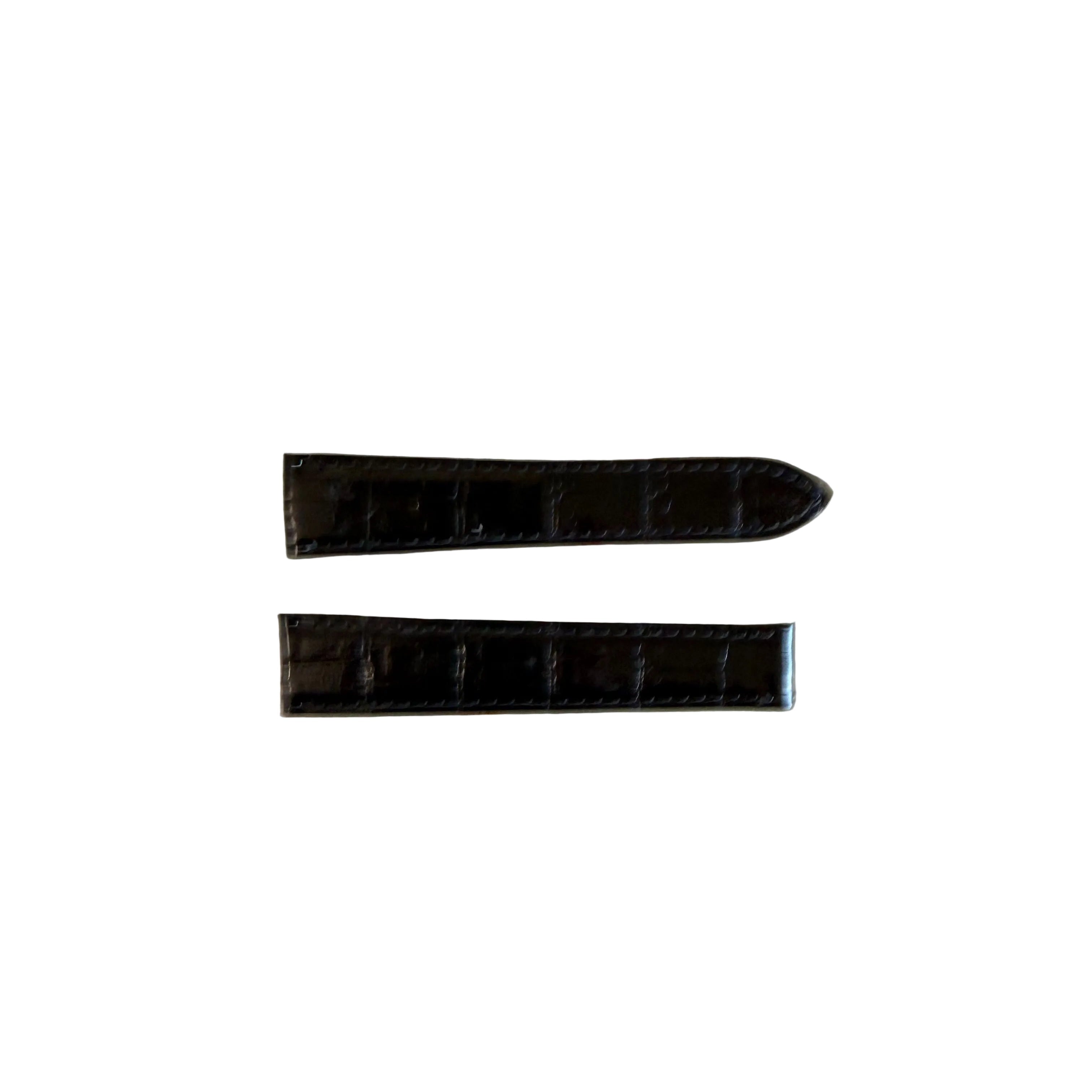 Authentic Cartier Black Alligator Watch Strap Band 18.75mm KD20GP40