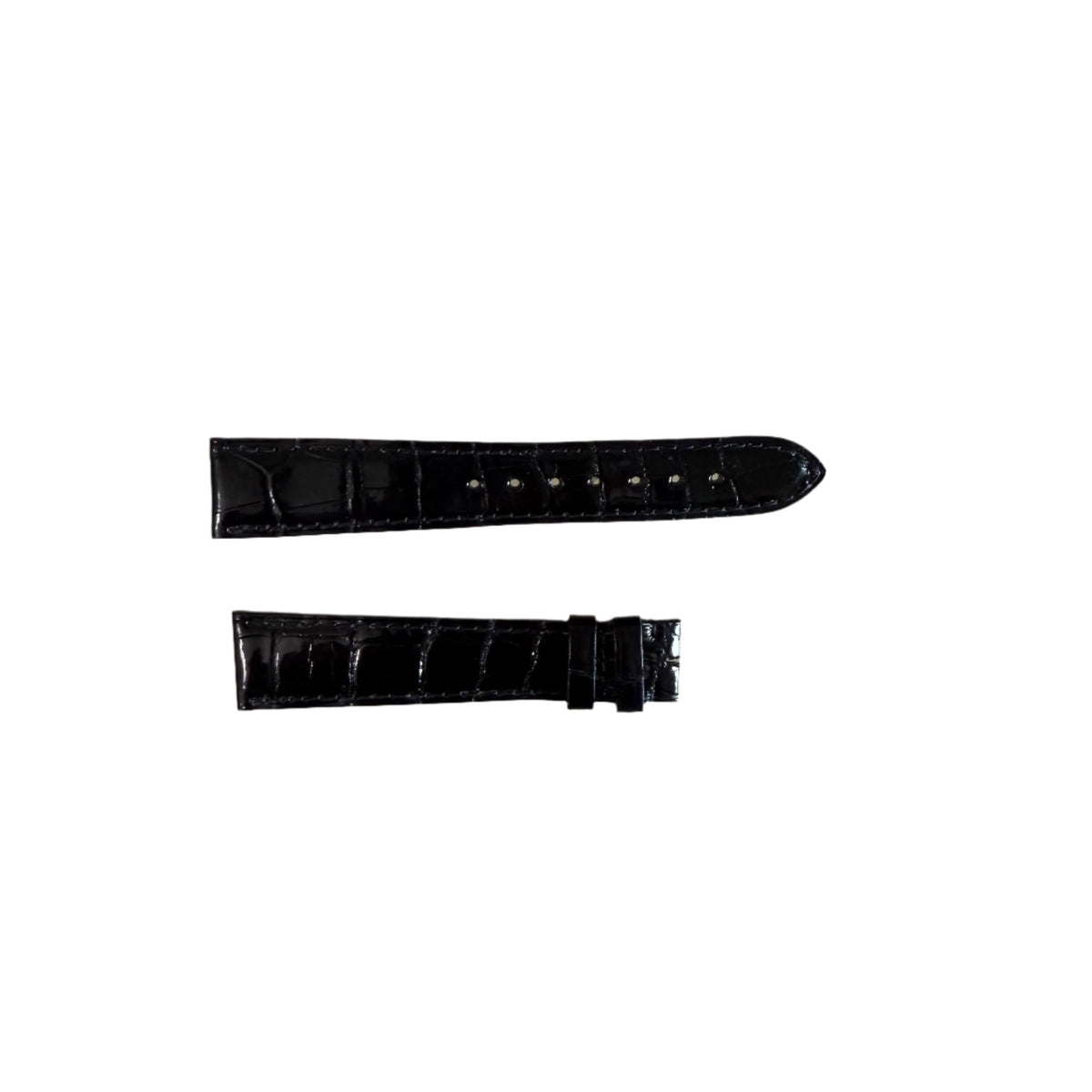 Authentic Cartier Black Alligator Watch Strap Band 19mm KD20BP40