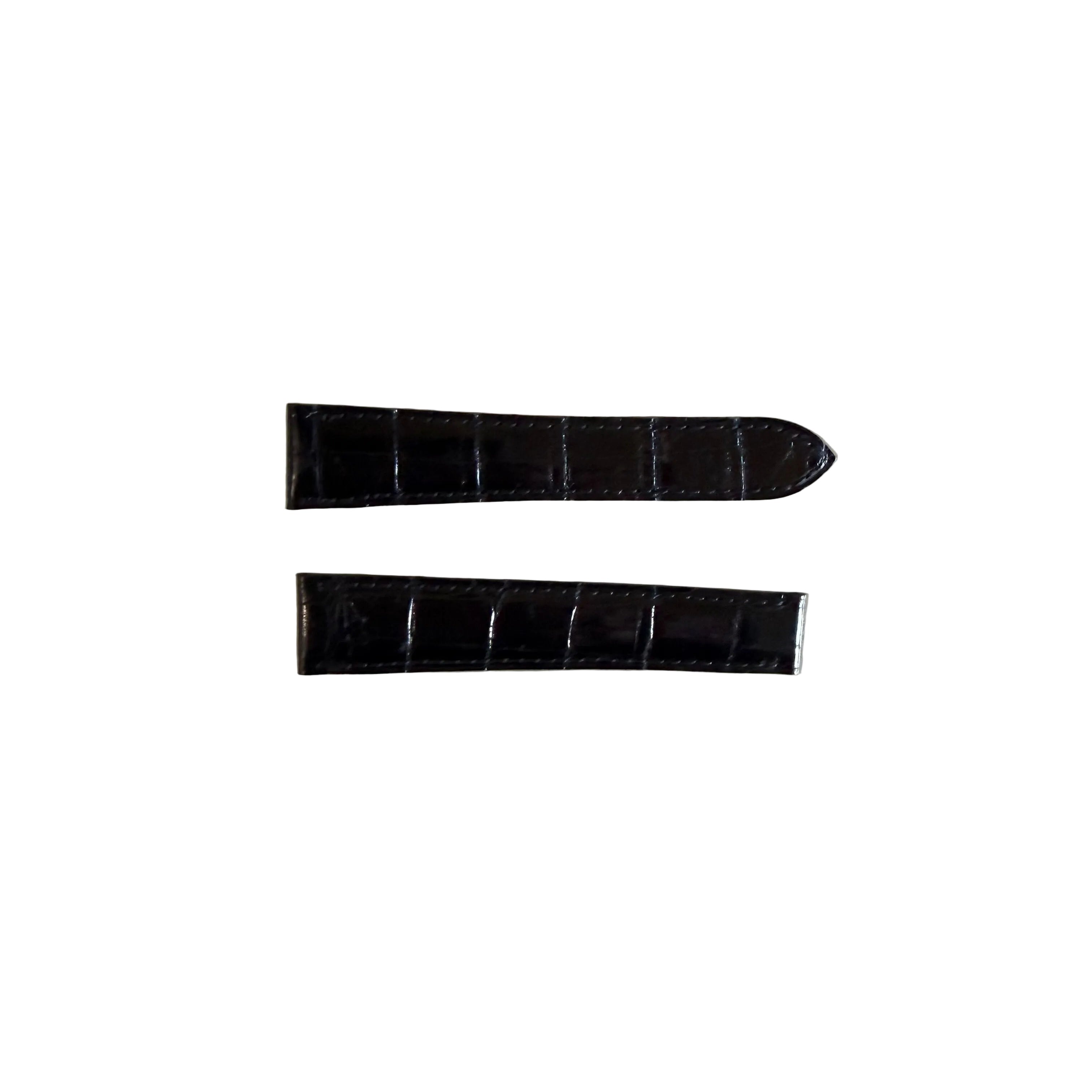 Authentic Cartier Black Alligator Watch Strap Band 19mm KD20GP40