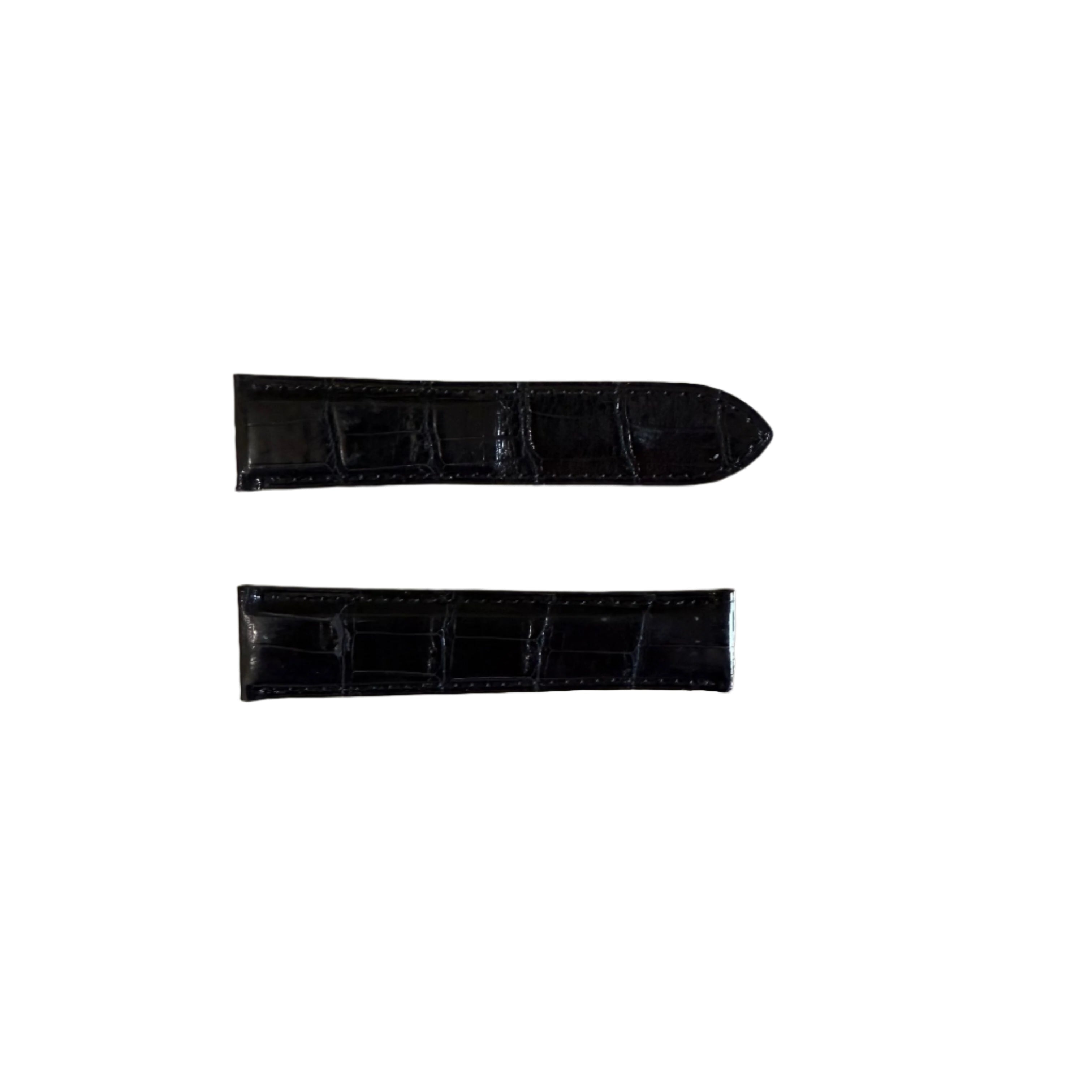 Authentic Cartier Black Alligator Watch Strap Band 20mm KD18D037