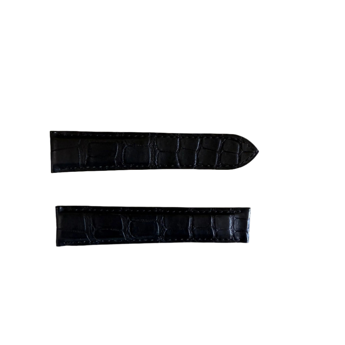 Authentic Cartier Black Alligator Watch Strap Band 20mm KD18GK97