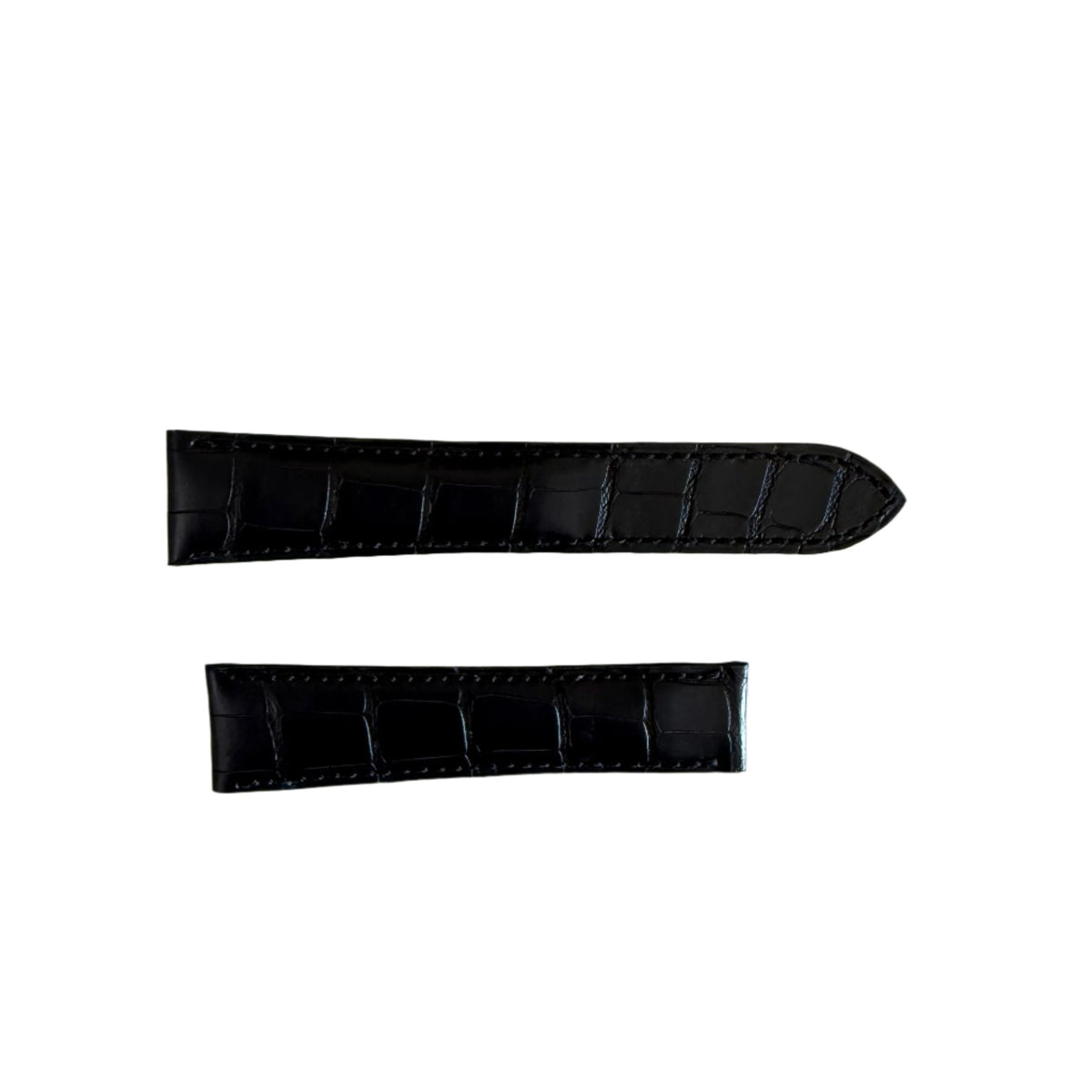Authentic Cartier Black Alligator Watch Strap Band 21mm KD96IS64-S10