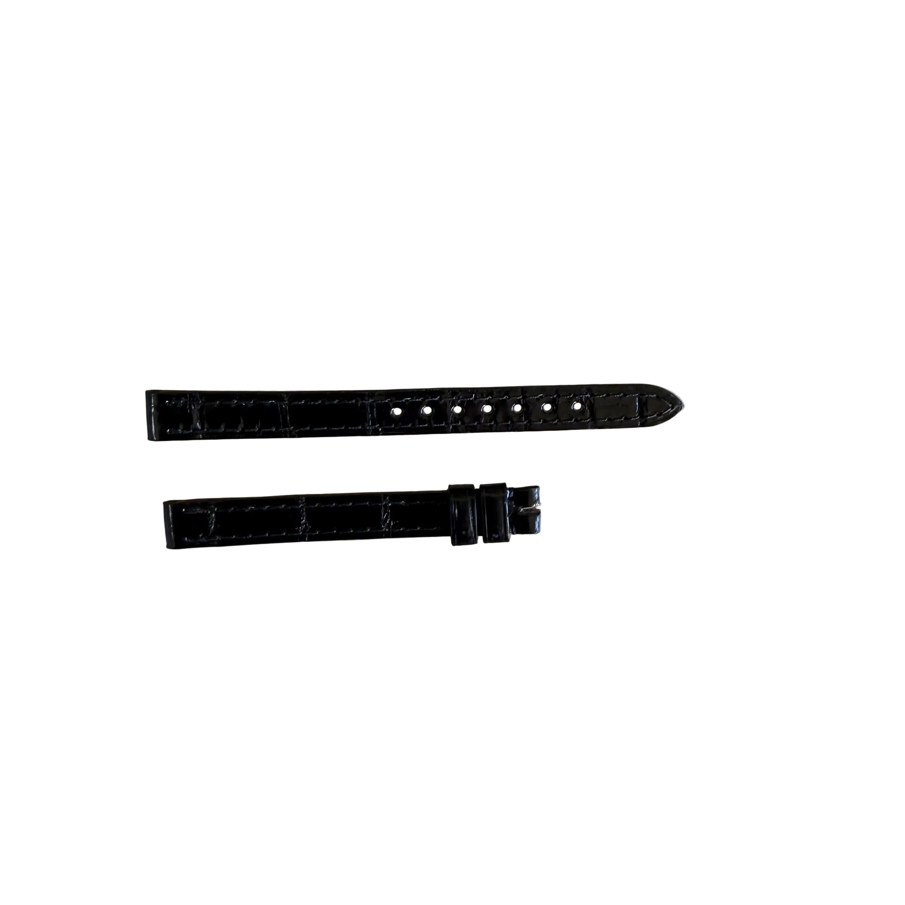 Authentic Cartier Black Alligator Watch Strap Band 9mm KD33AP40