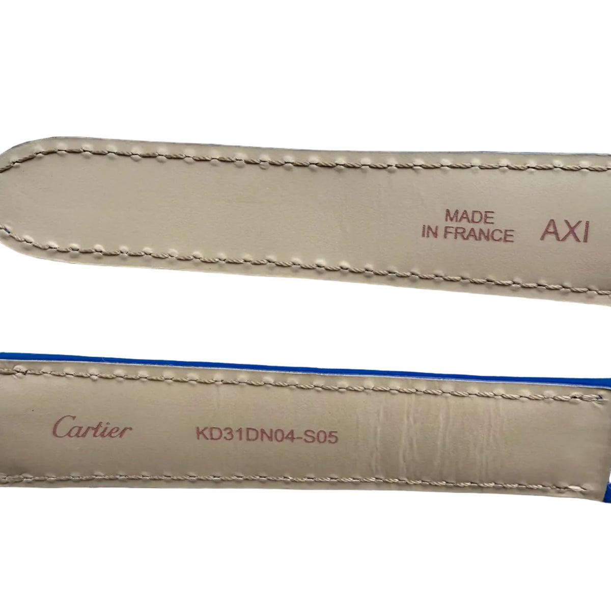 Authentic Cartier Blue Alligator Watch Strap Band 18.50mm KD31DN04-S05