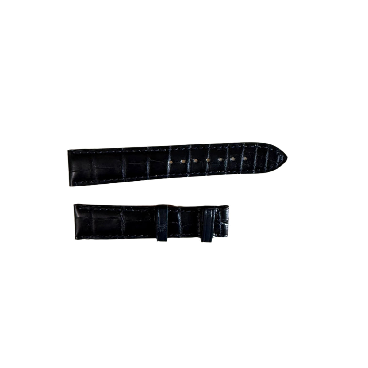 Authentic Cartier Blue Alligator Watch Strap Band 18mm KD25AK29