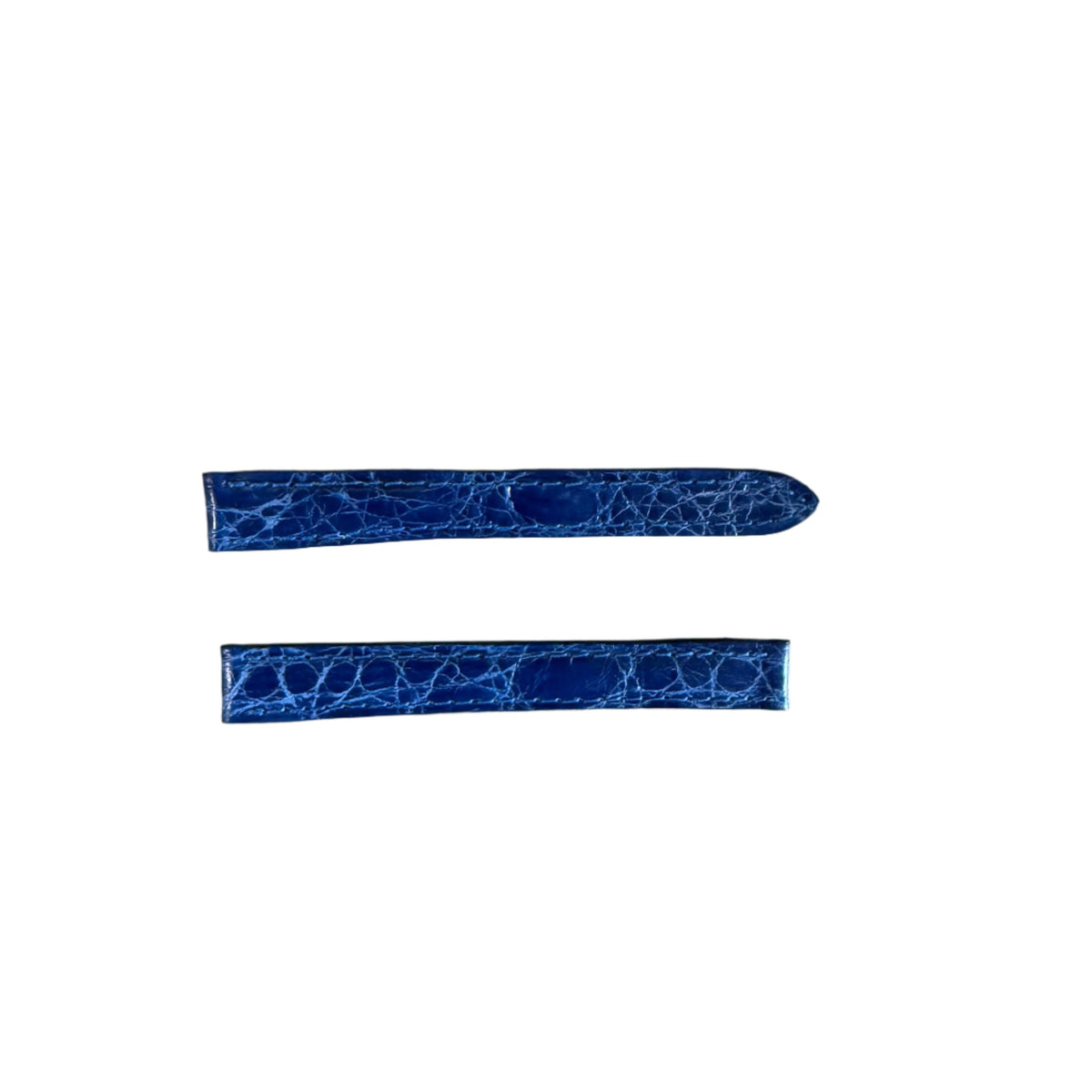Authentic Cartier Blue Caiman Skin Watch Strap Band 11mm KD17CC95