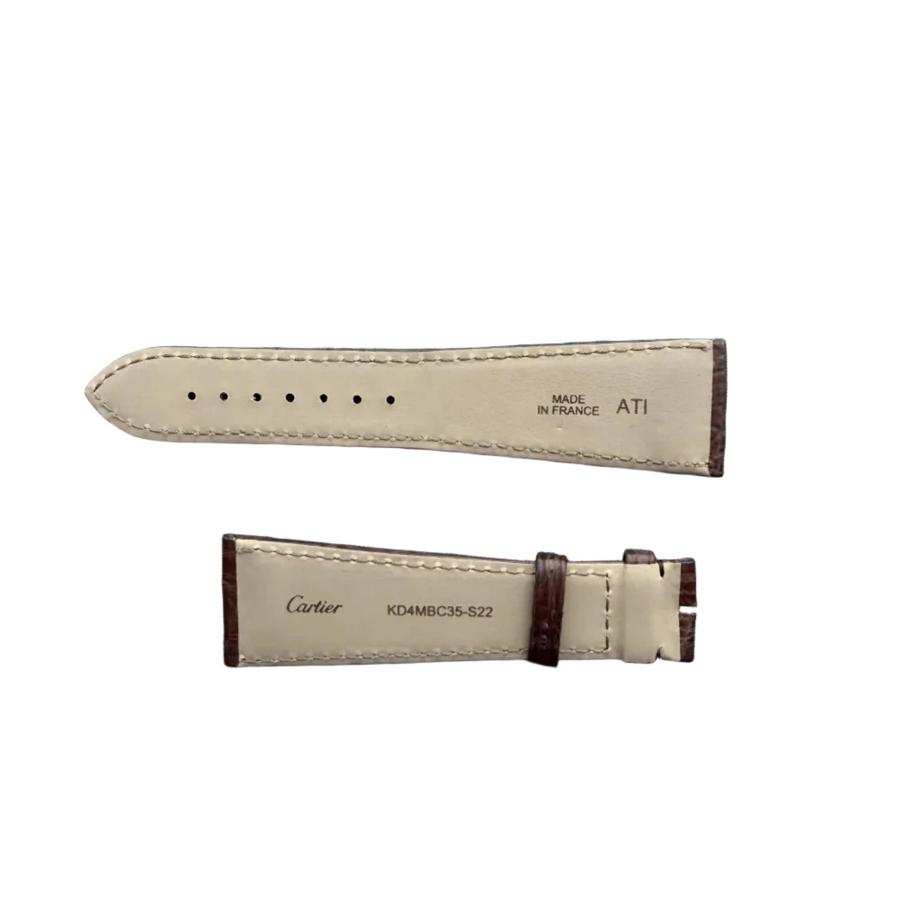 Authentic Cartier Brawn Alligator Watch Strap Band 24mm KD4MBC35-S22